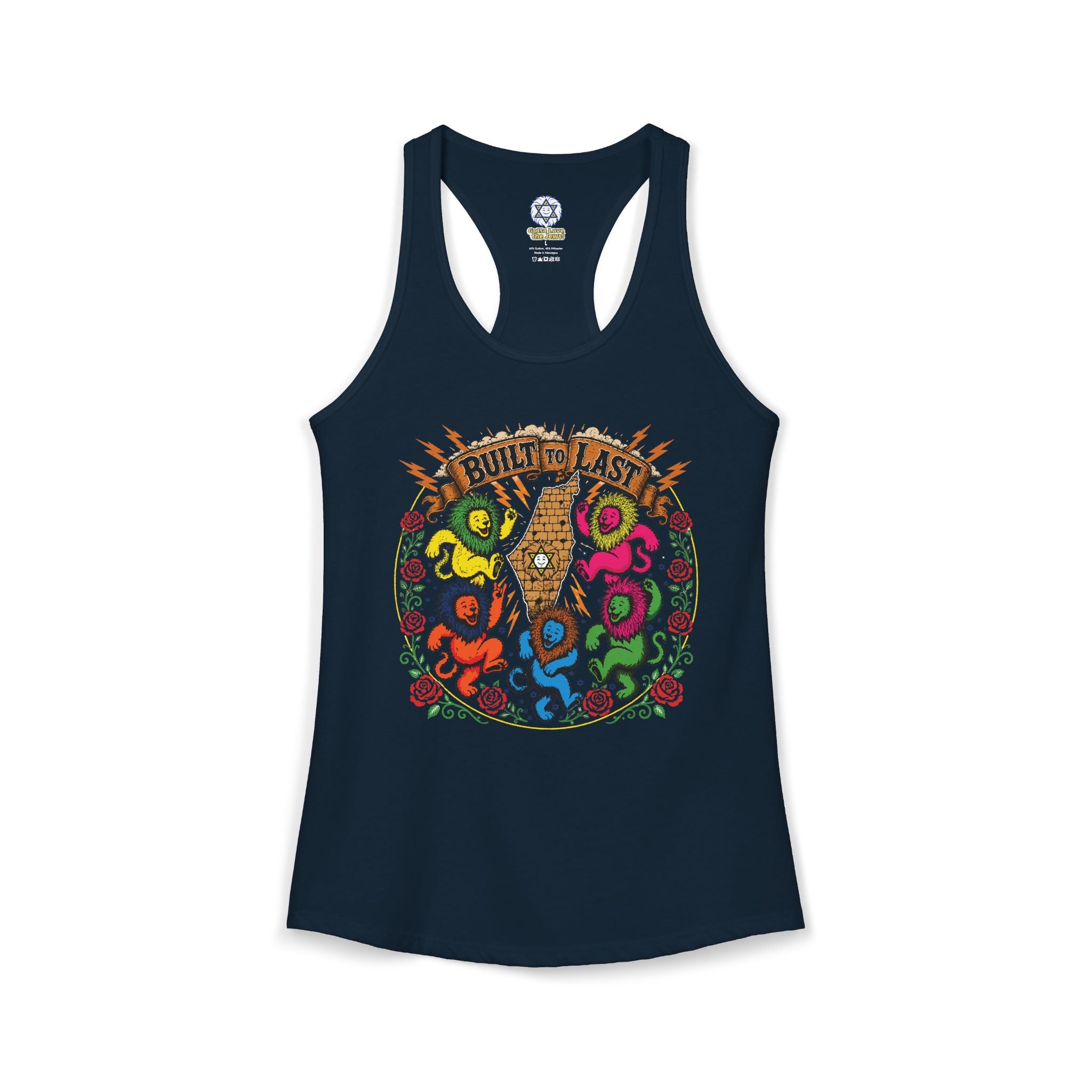 Grateful Israel- Built to Last Women's Ideal Racerback Tank