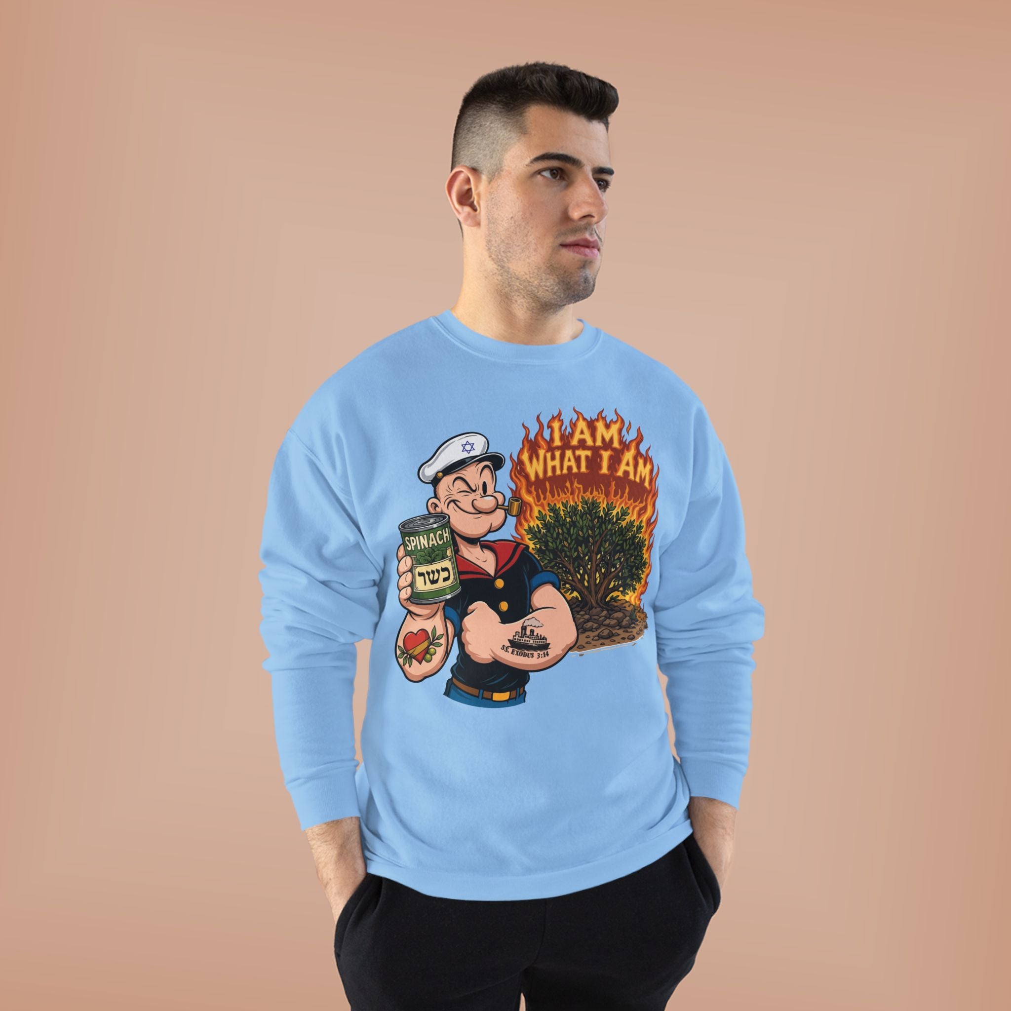 Popeye the Sailor Mensch Crewneck Sweatshirt