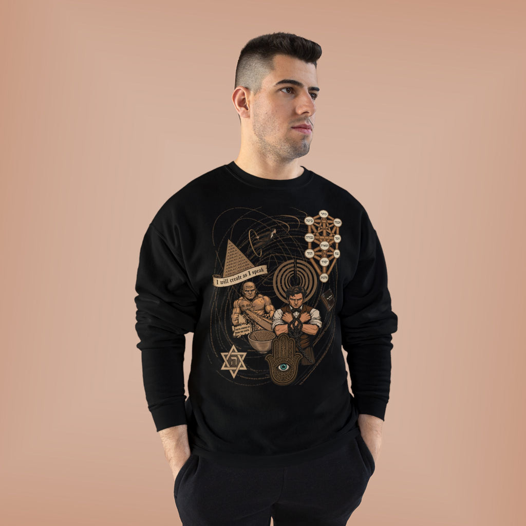 Jewish Magic and Mysticism - an Ode to Creation Crewneck Sweatshirt