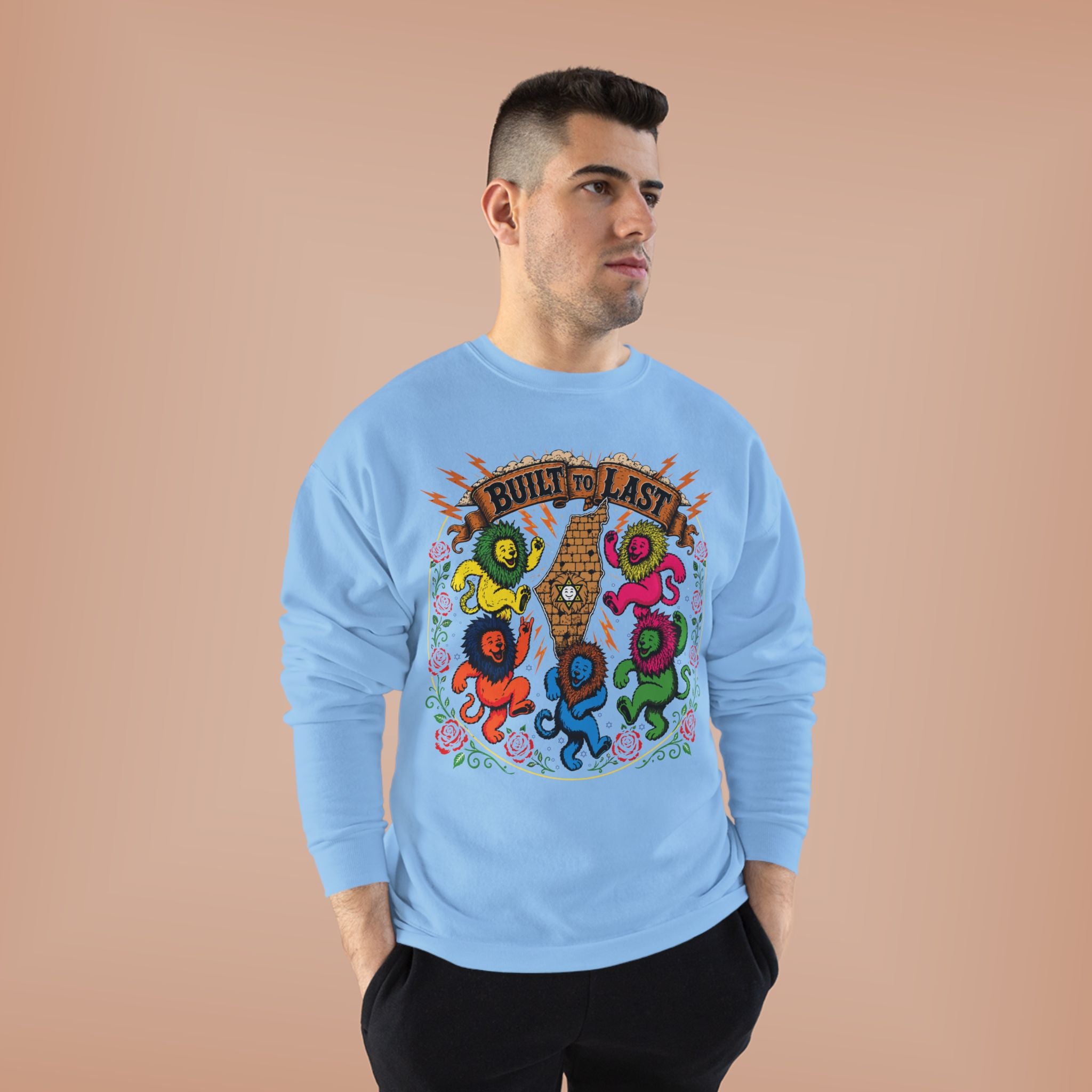 Grateful Israel - Built to Last - Crewneck Sweatshirt