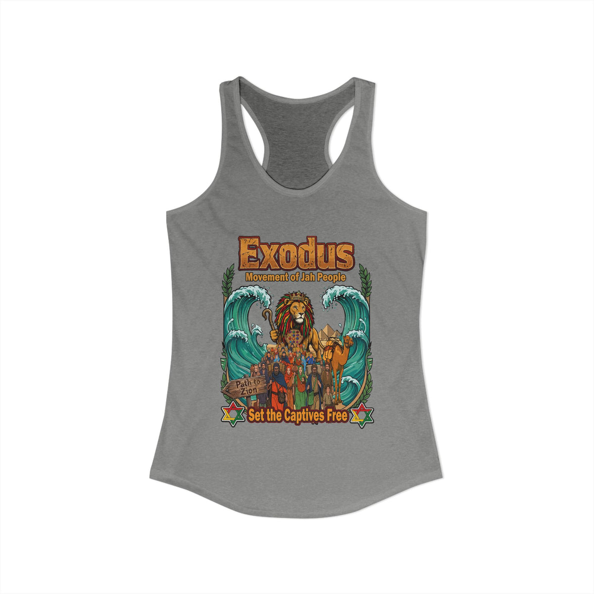 Exodus — Jewish Roots Rock Reggae Women Racerback