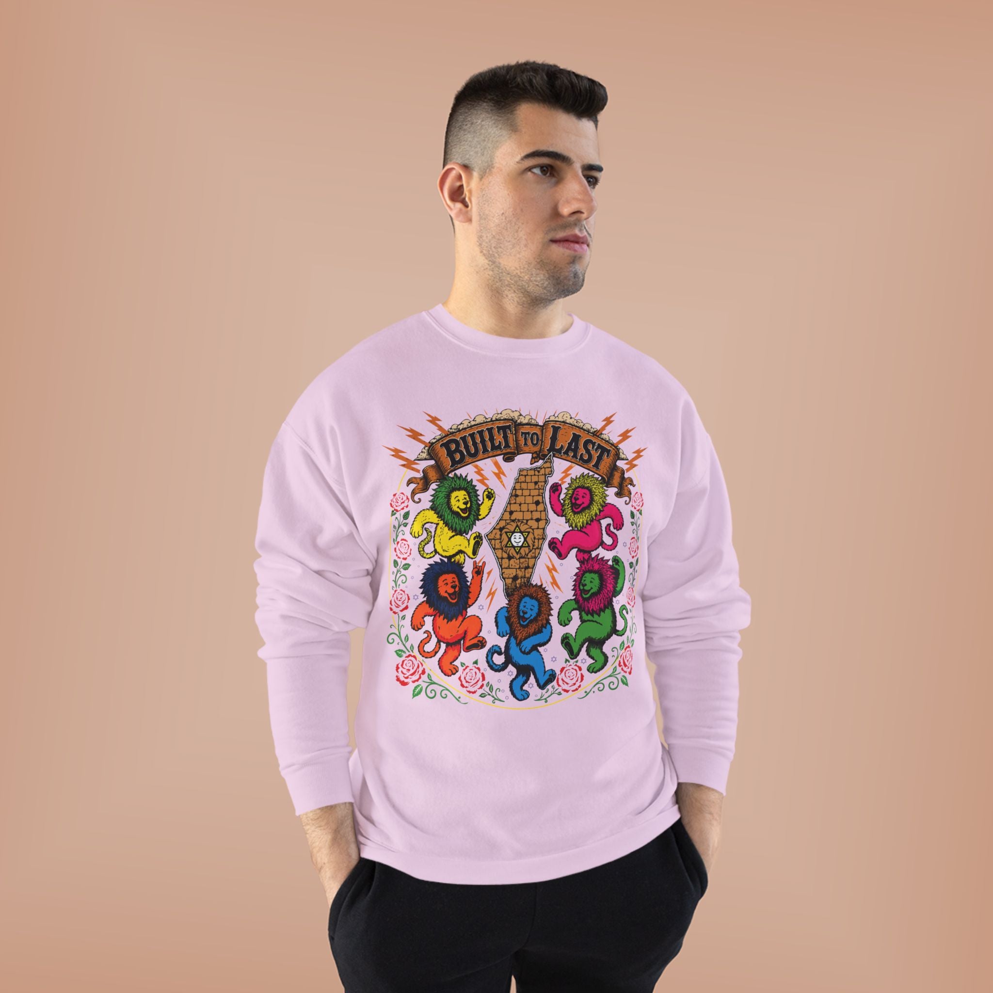 Grateful Israel - Built to Last - Crewneck Sweatshirt