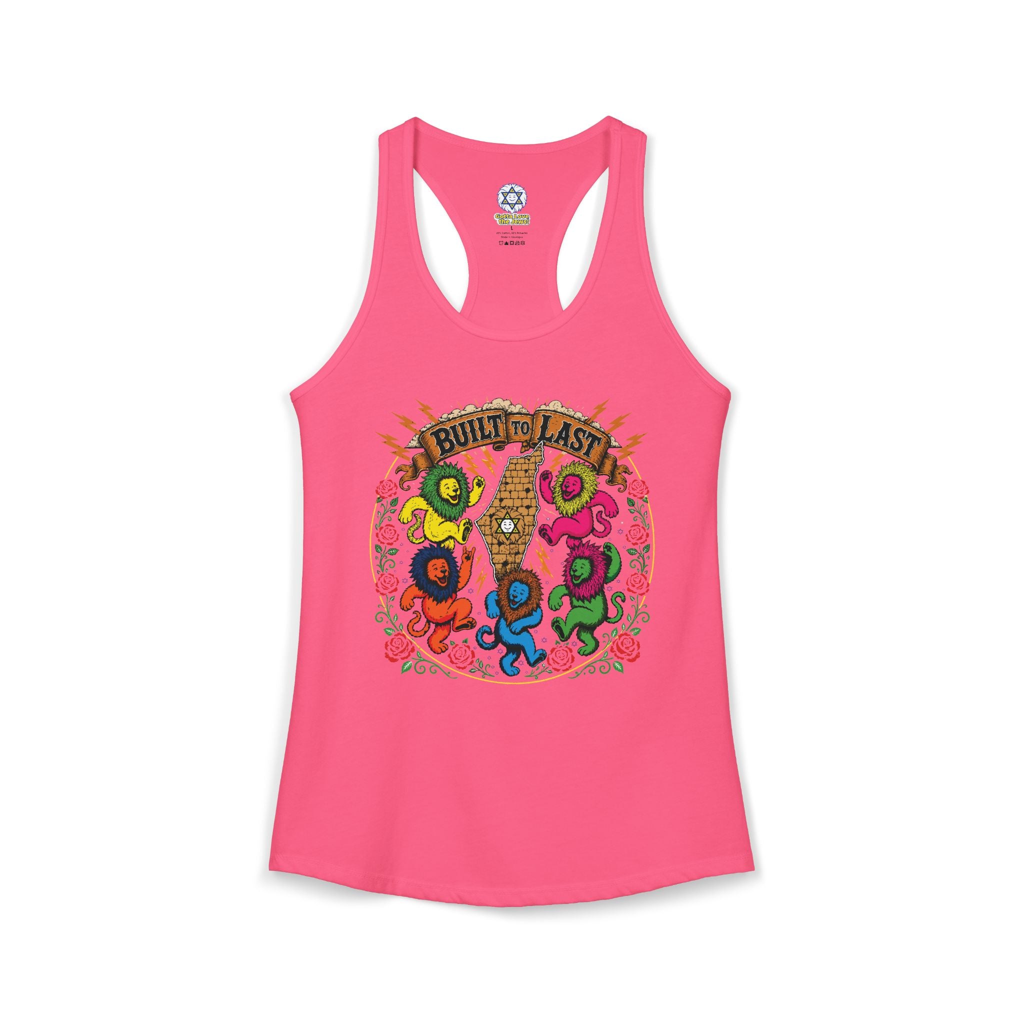 Grateful Israel- Built to Last Women's Ideal Racerback Tank