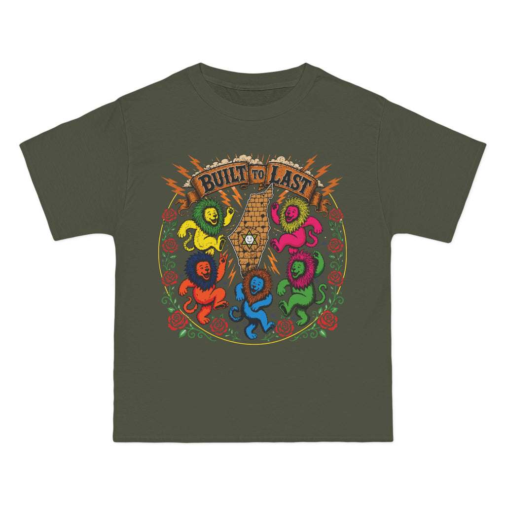 Grateful Israel - Built to Last T-Shirt — Retro Colorful Cartoon Design