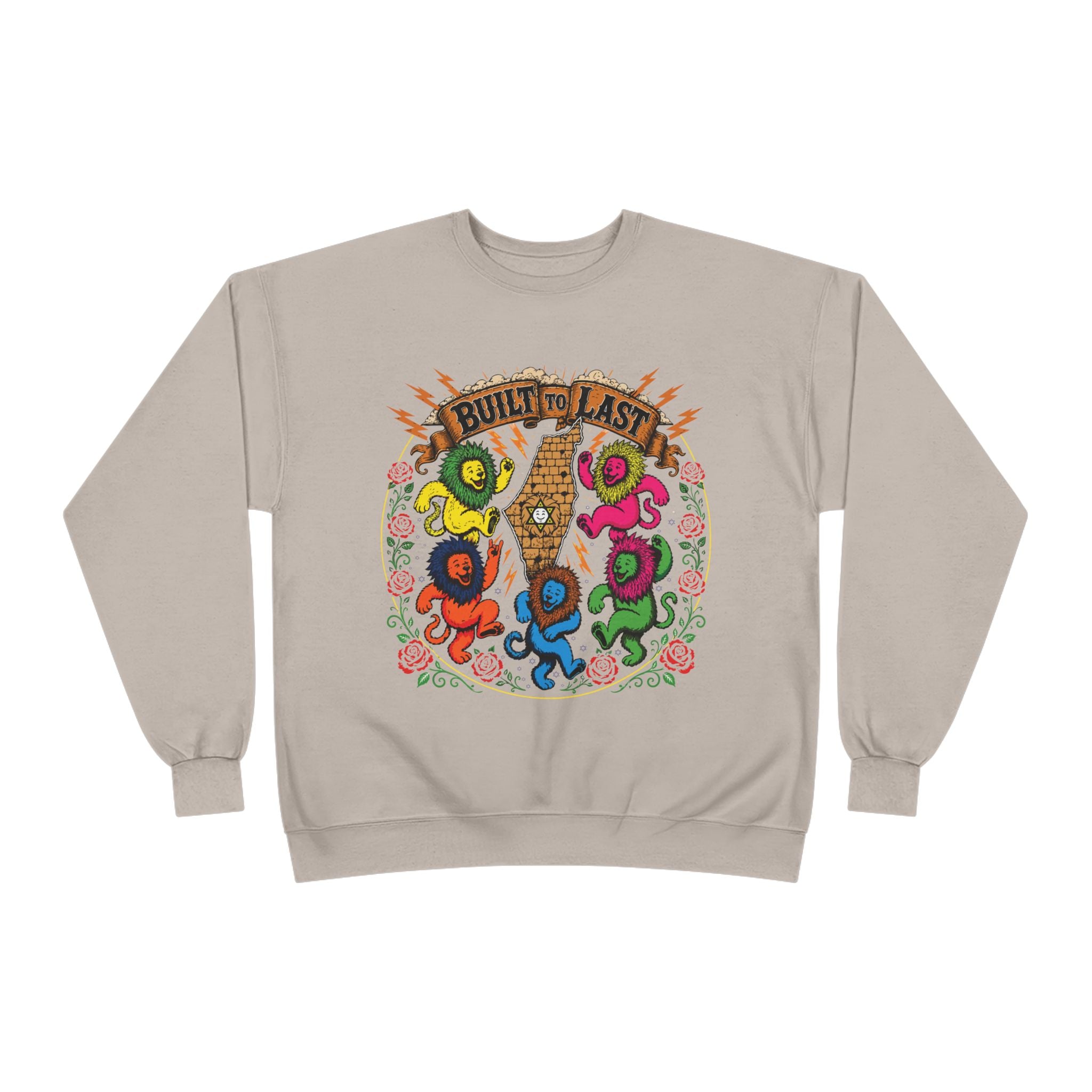Grateful Israel - Built to Last - Crewneck Sweatshirt