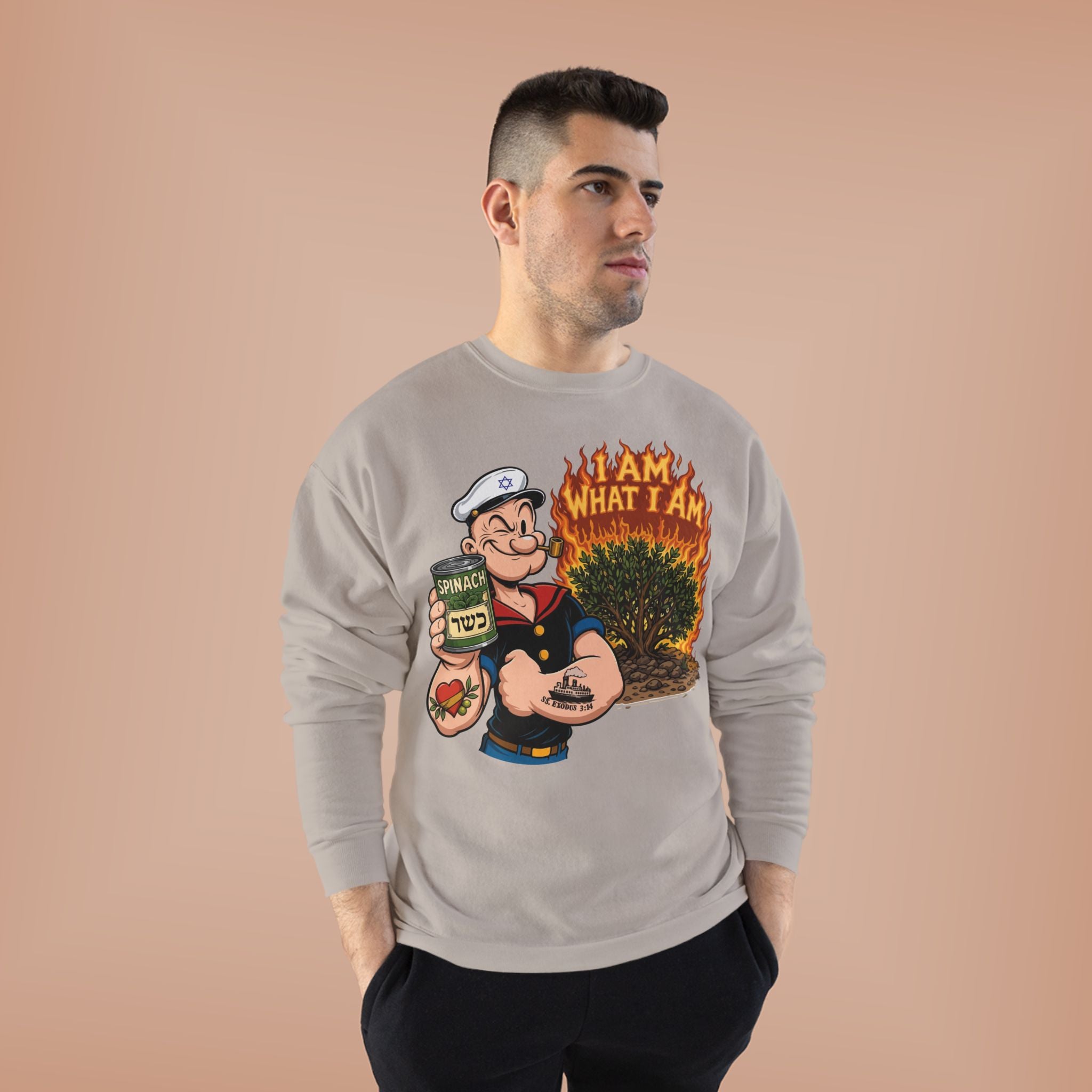 Popeye the Sailor Mensch Crewneck Sweatshirt