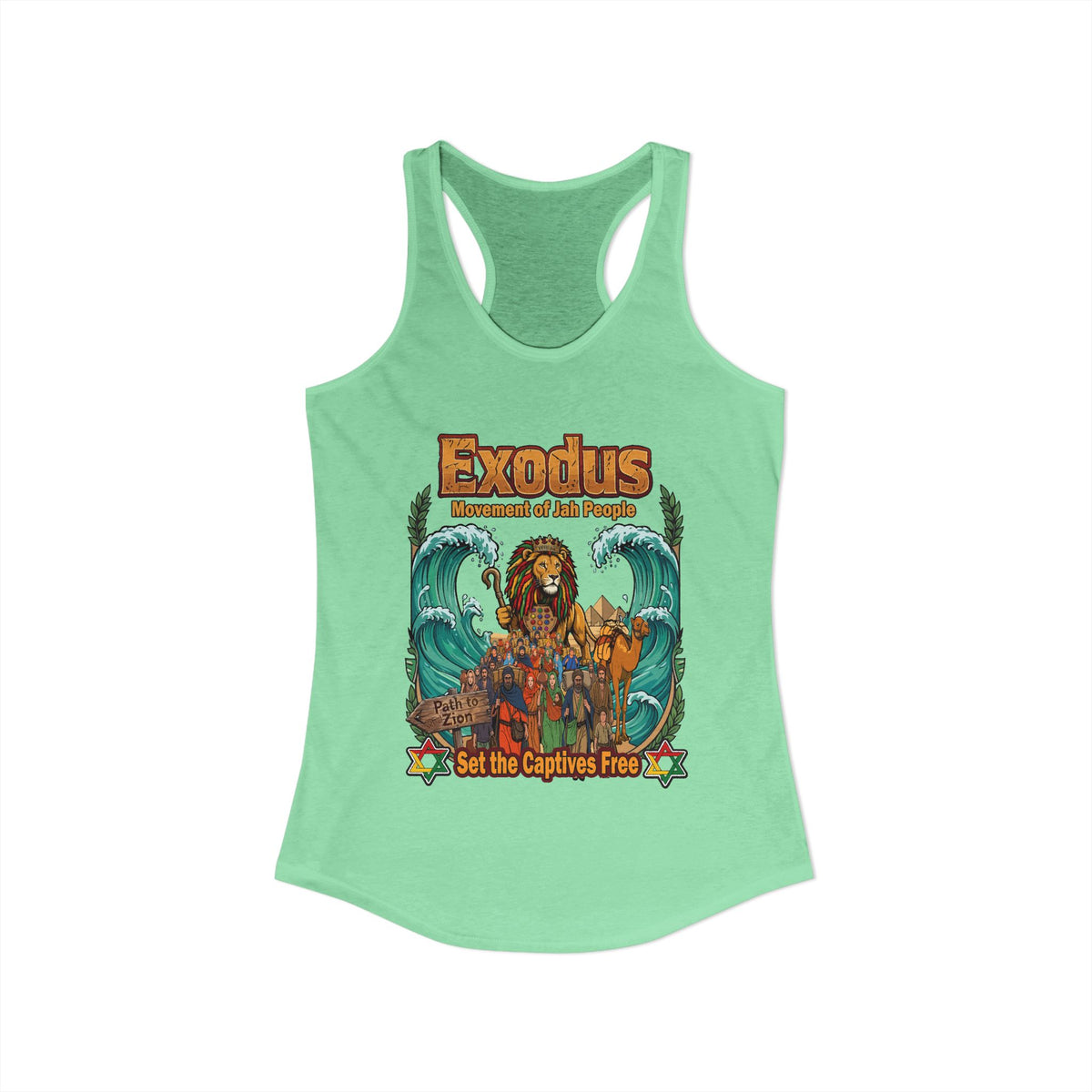 Exodus — Jewish Roots Rock Reggae Women Racerback