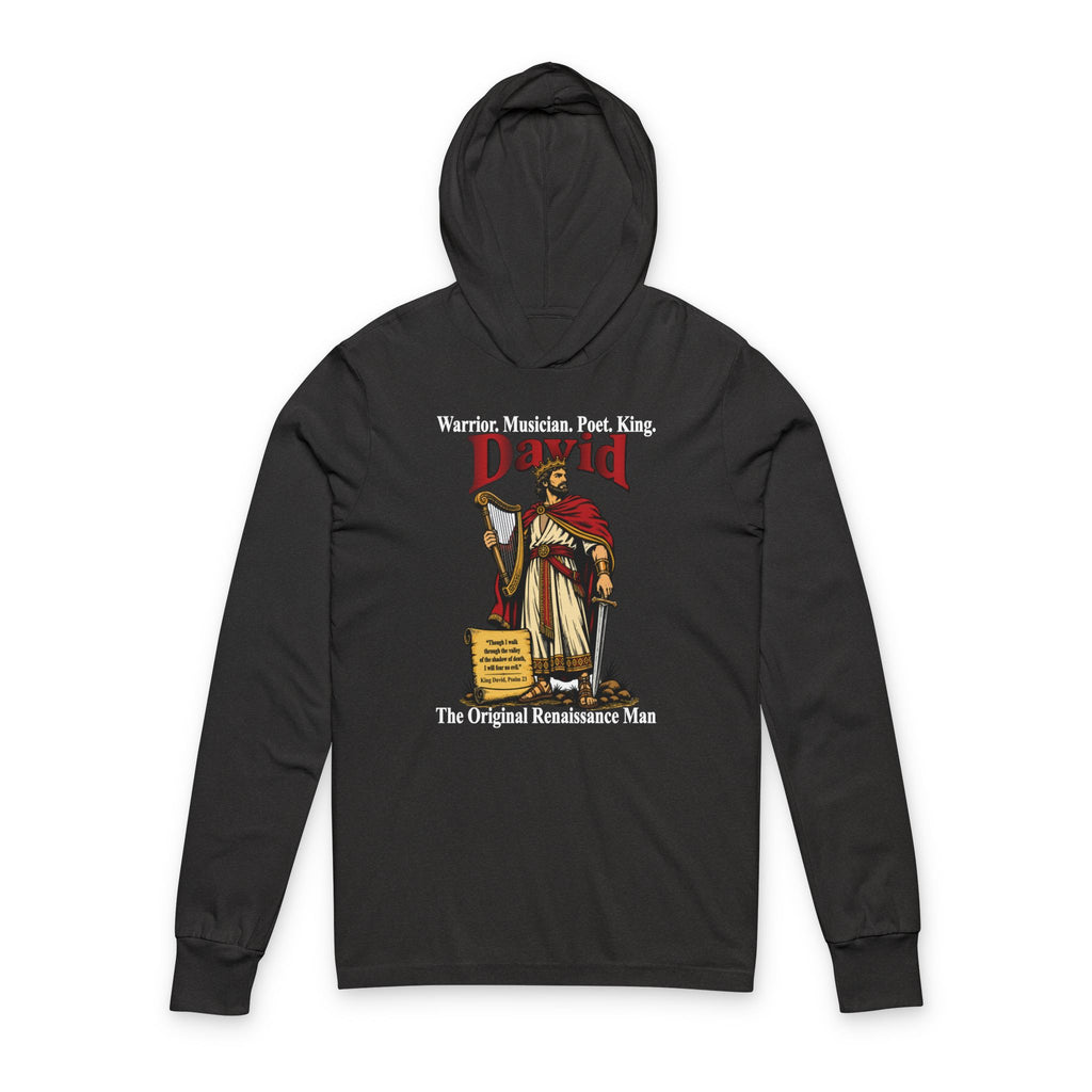 King David - The Original Renaissance Man Unisex Hooded Long Sleeve Tee