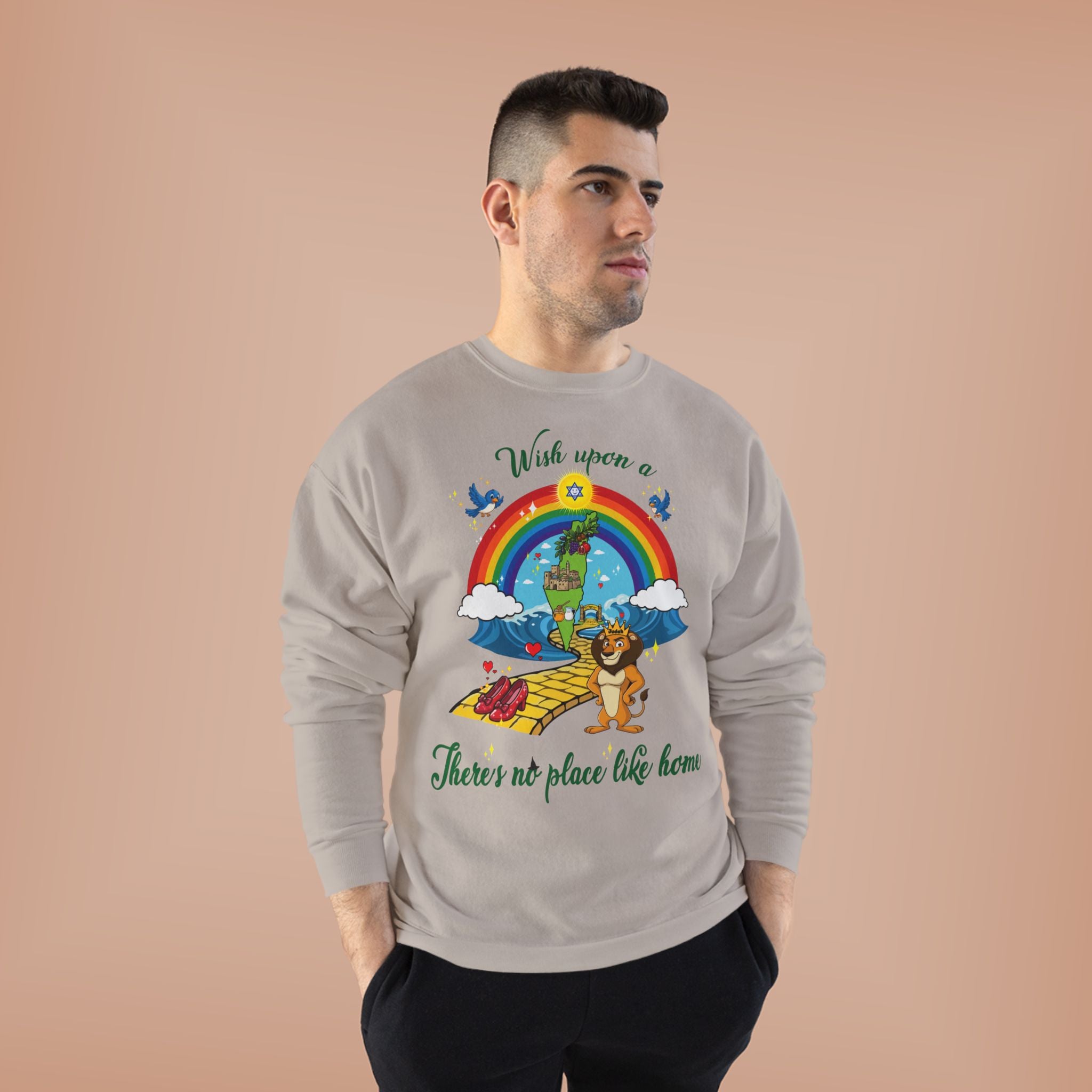 Zion Over the Rainbow Crewneck Sweatshirt