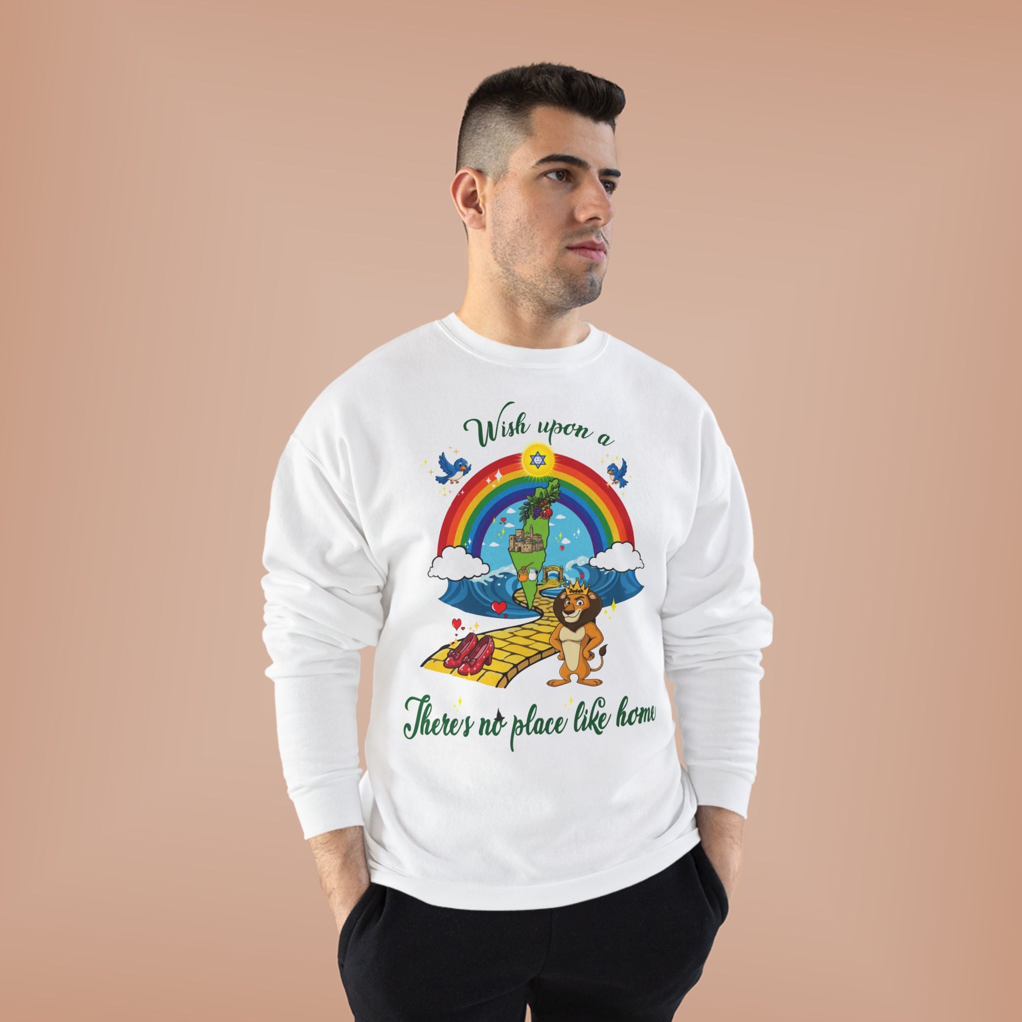 Zion Over the Rainbow Crewneck Sweatshirt