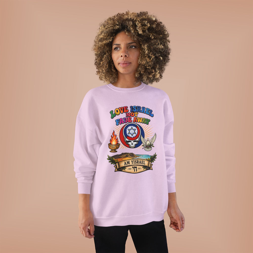 Crewneck Sweatshirt — "Love Israel, Protect the Land" Graphic