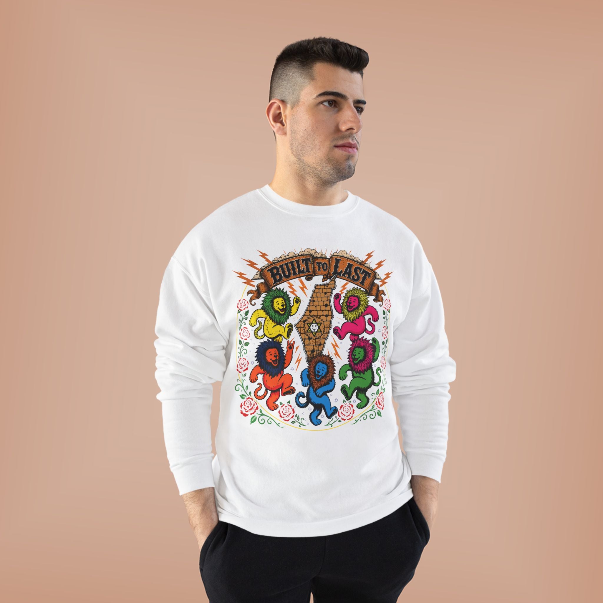 Grateful Israel - Built to Last - Crewneck Sweatshirt