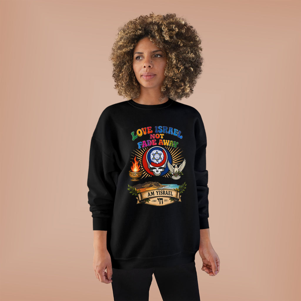 Crewneck Sweatshirt — "Love Israel, Protect the Land" Graphic