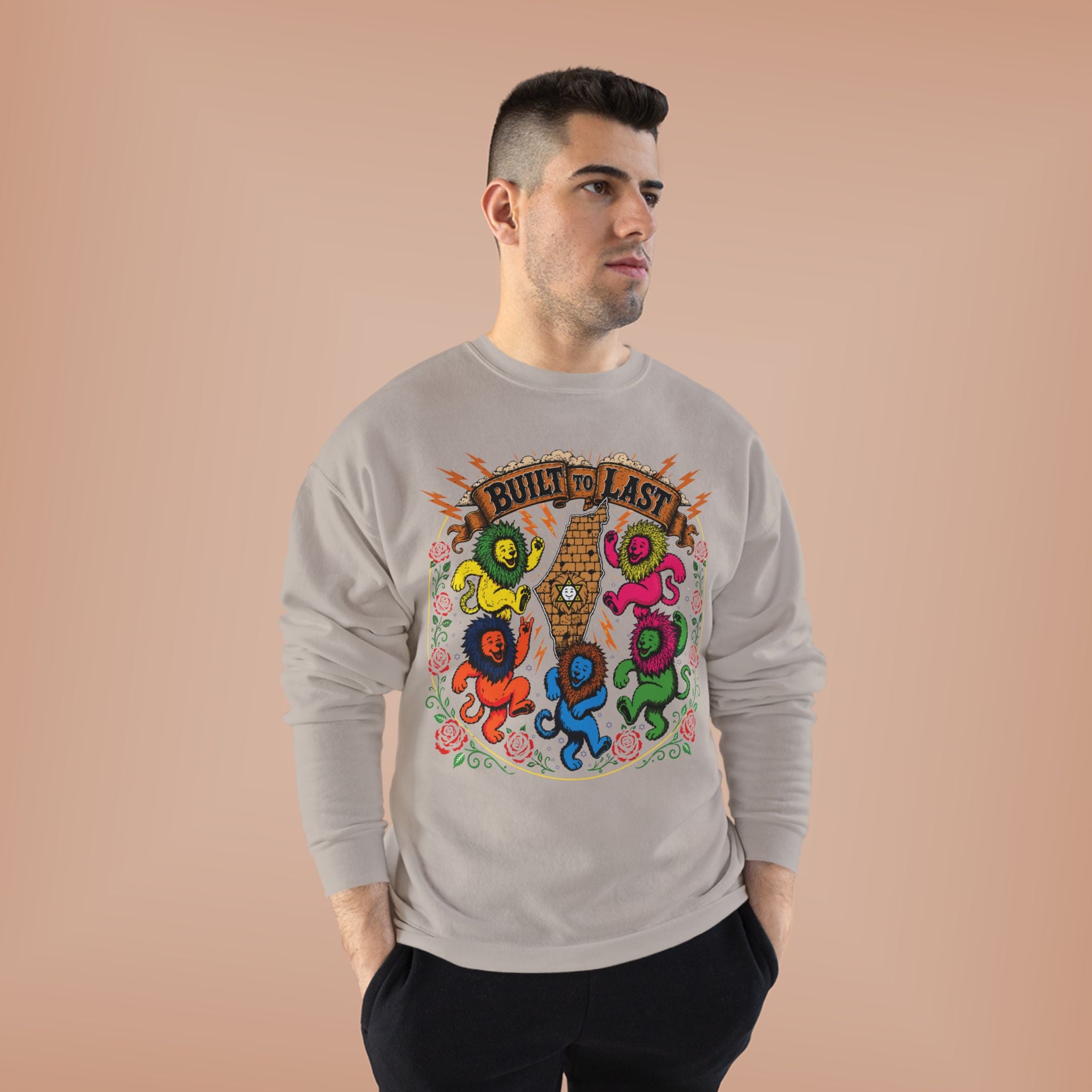Grateful Israel - Built to Last - Crewneck Sweatshirt