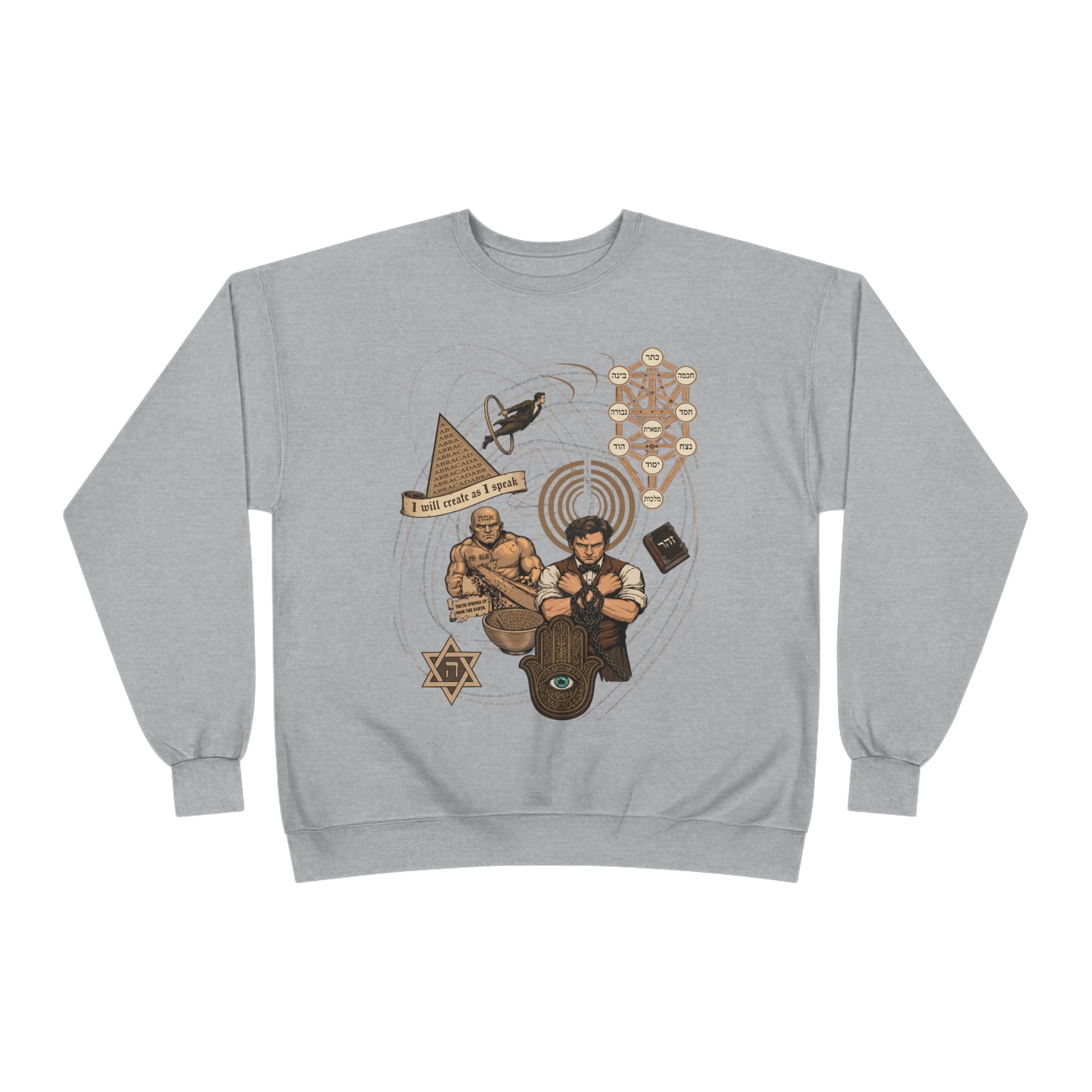 Jewish Magic and Mysticism - an Ode to Creation Crewneck Sweatshirt
