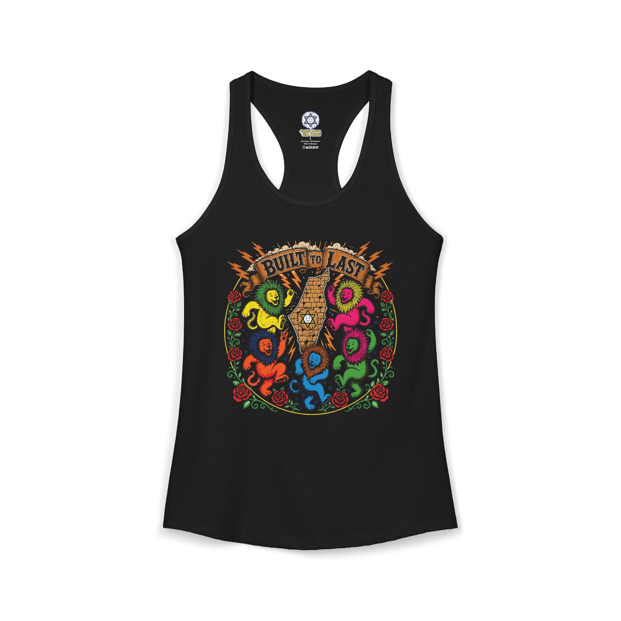 Grateful Israel- Built to Last Women's Ideal Racerback Tank