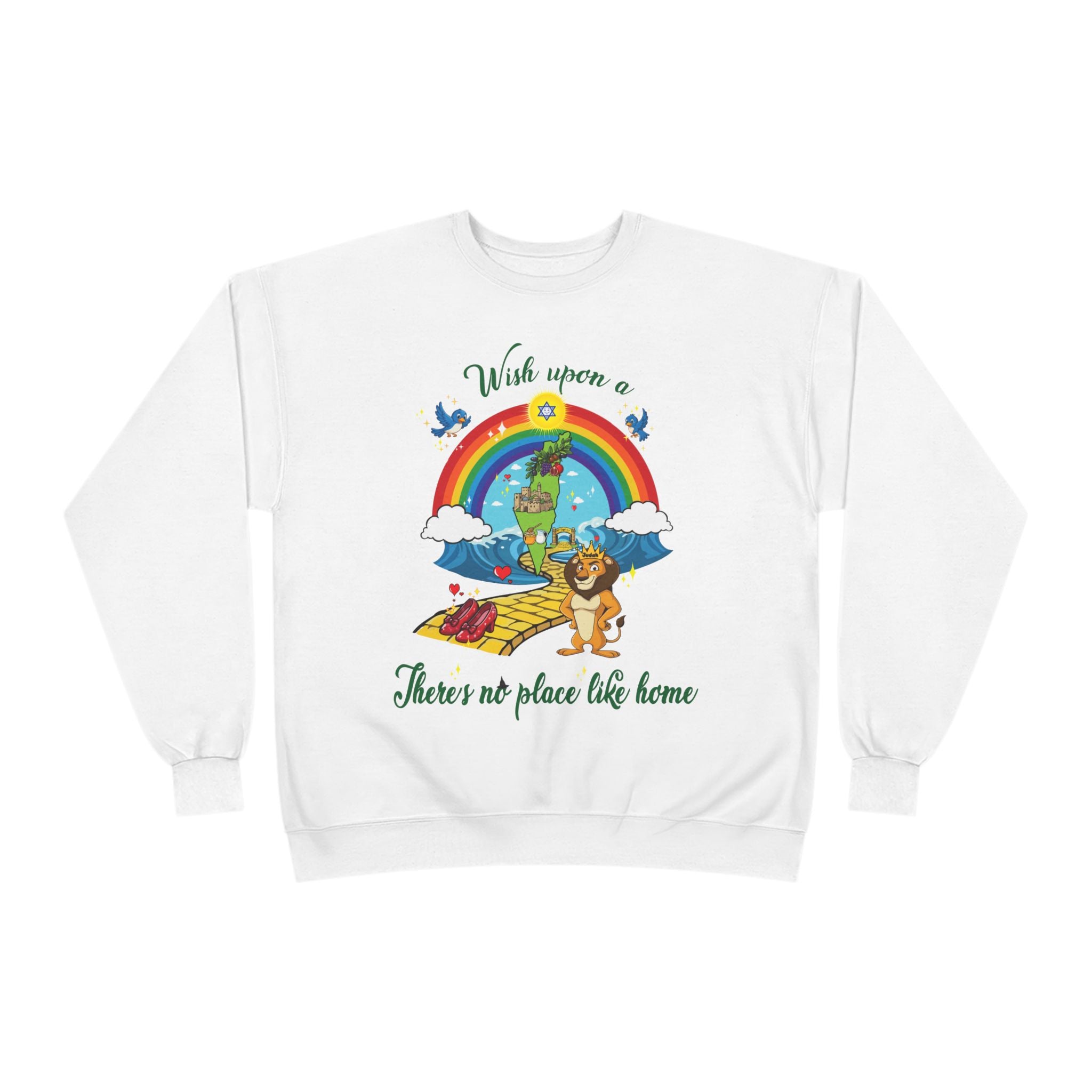 Zion Over the Rainbow Crewneck Sweatshirt