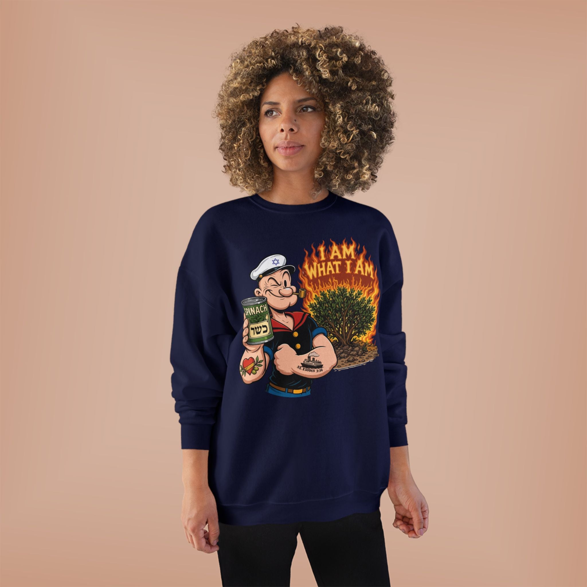 Popeye the Sailor Mensch Crewneck Sweatshirt