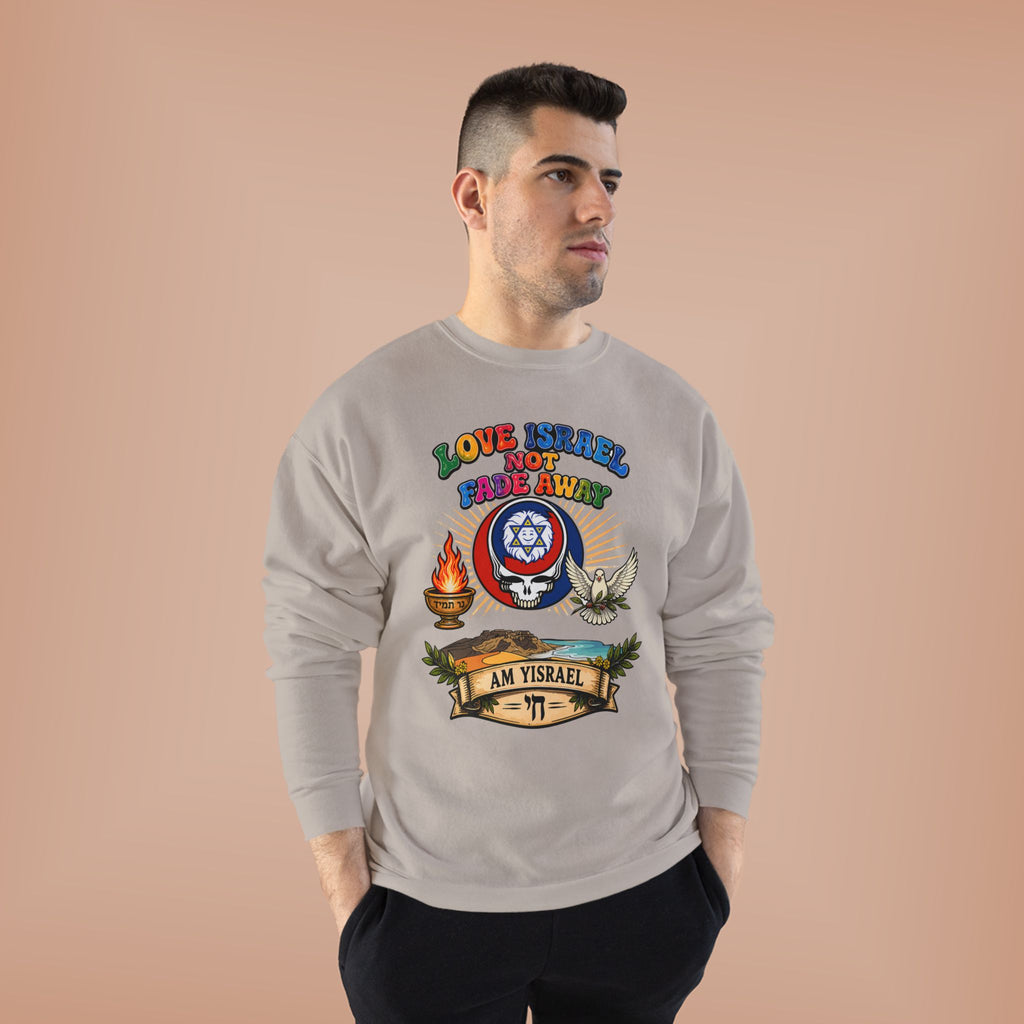 Crewneck Sweatshirt — "Love Israel, Protect the Land" Graphic