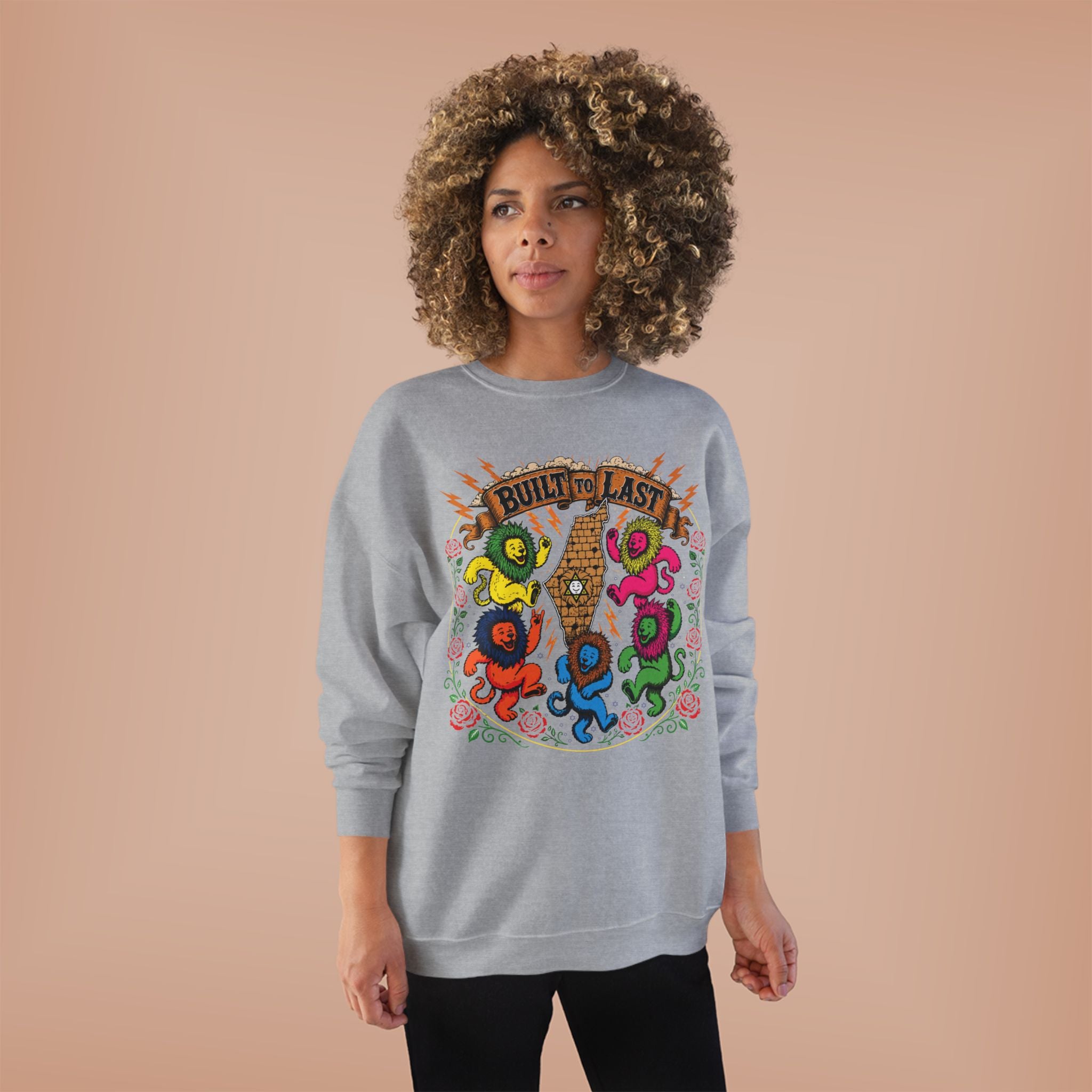 Grateful Israel - Built to Last - Crewneck Sweatshirt