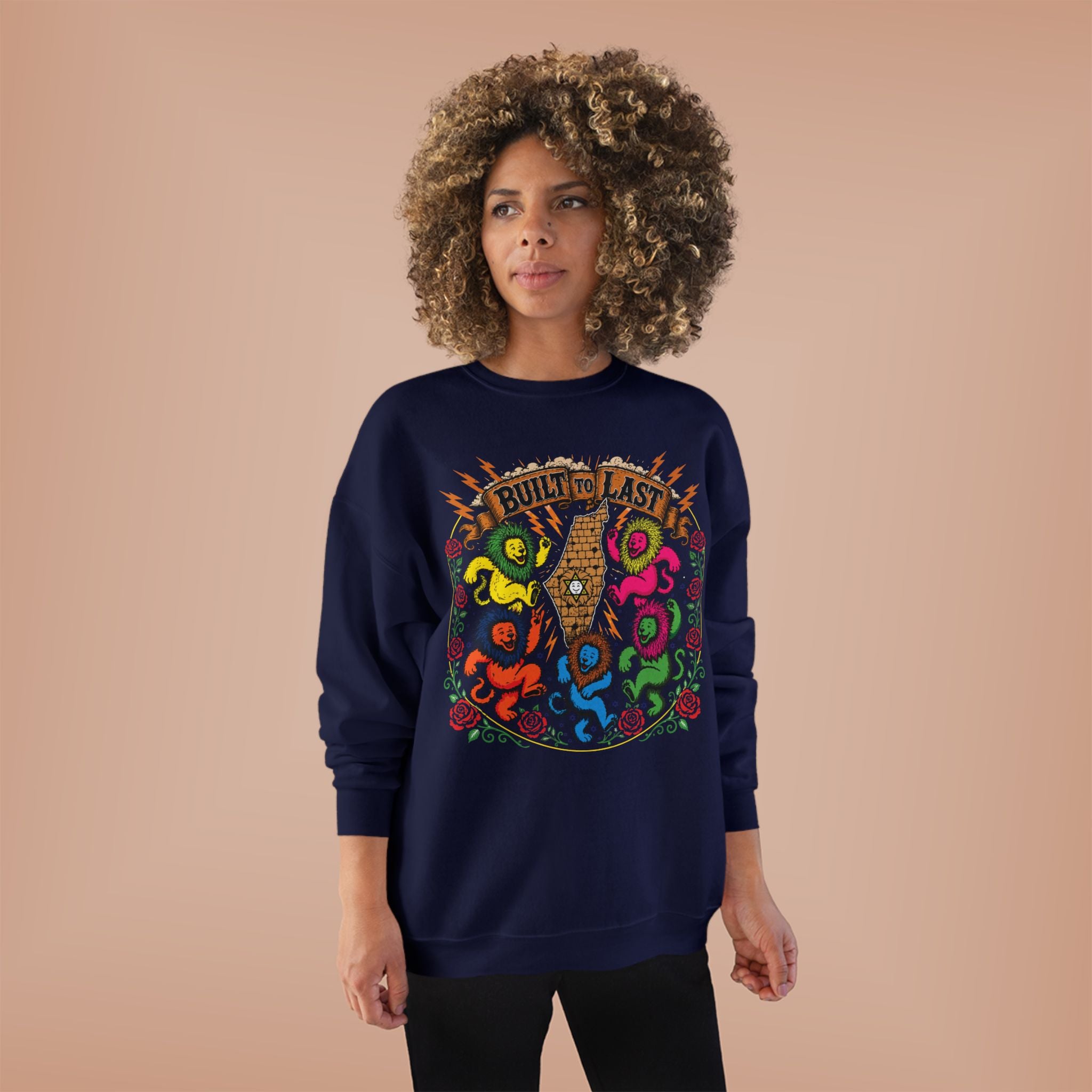 Grateful Israel - Built to Last - Crewneck Sweatshirt