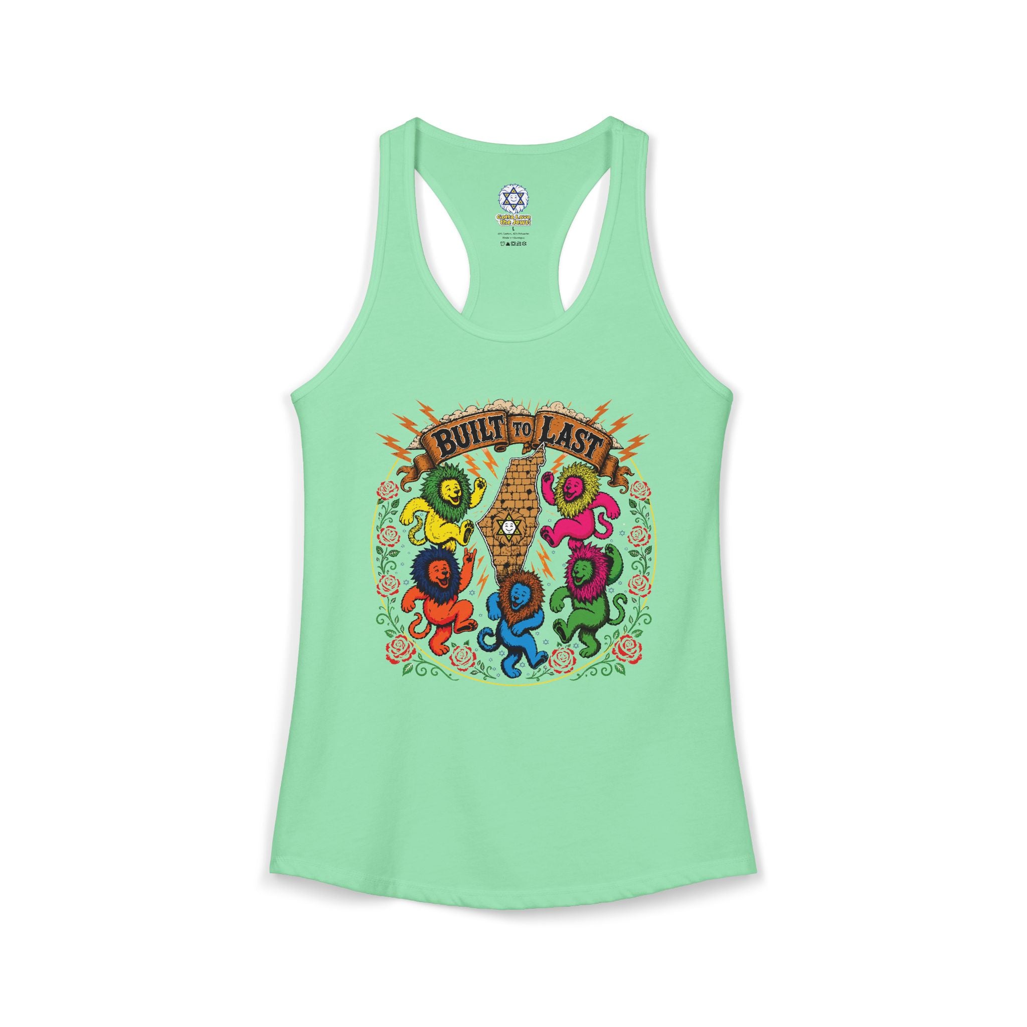 Grateful Israel- Built to Last Women's Ideal Racerback Tank