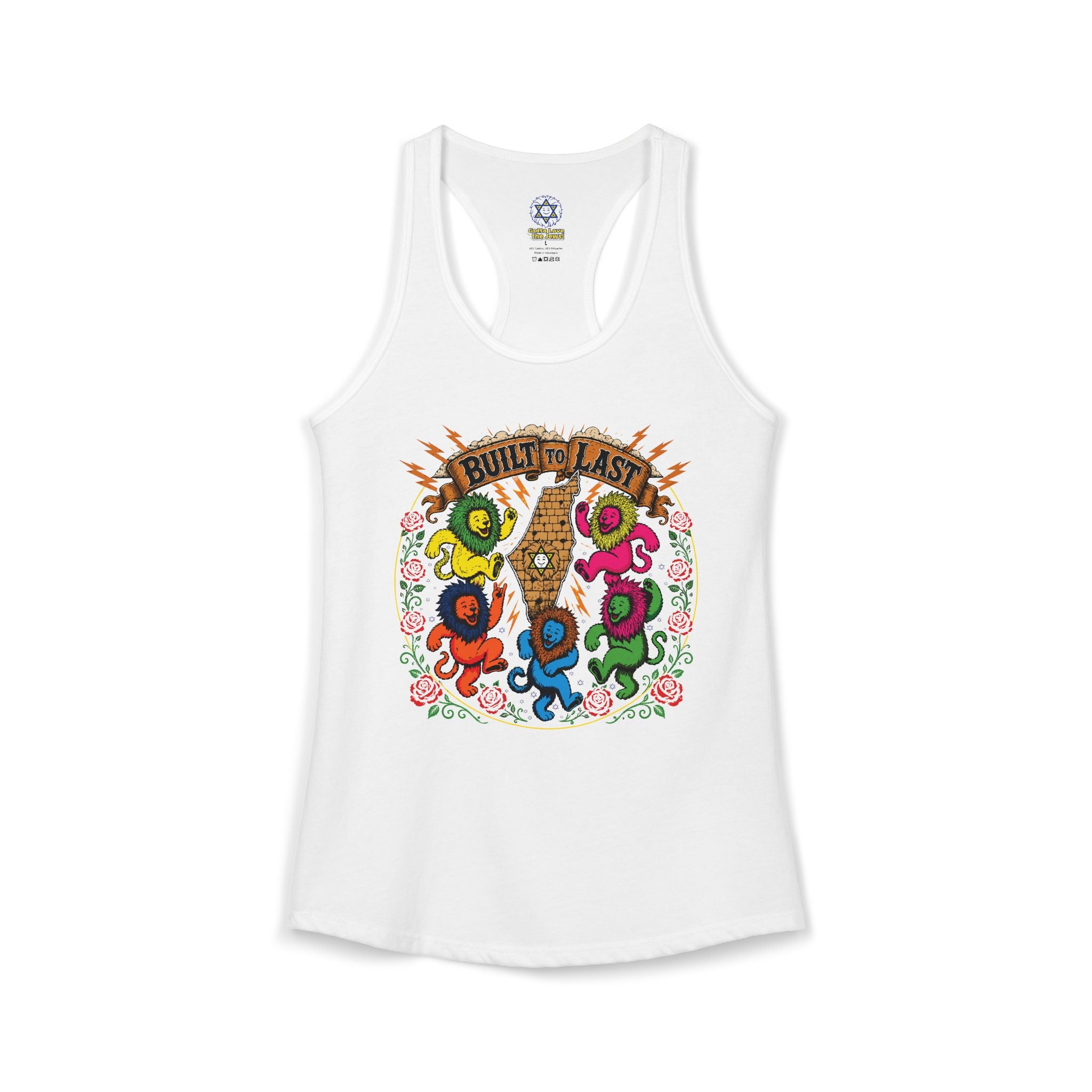 Grateful Israel- Built to Last Women's Ideal Racerback Tank