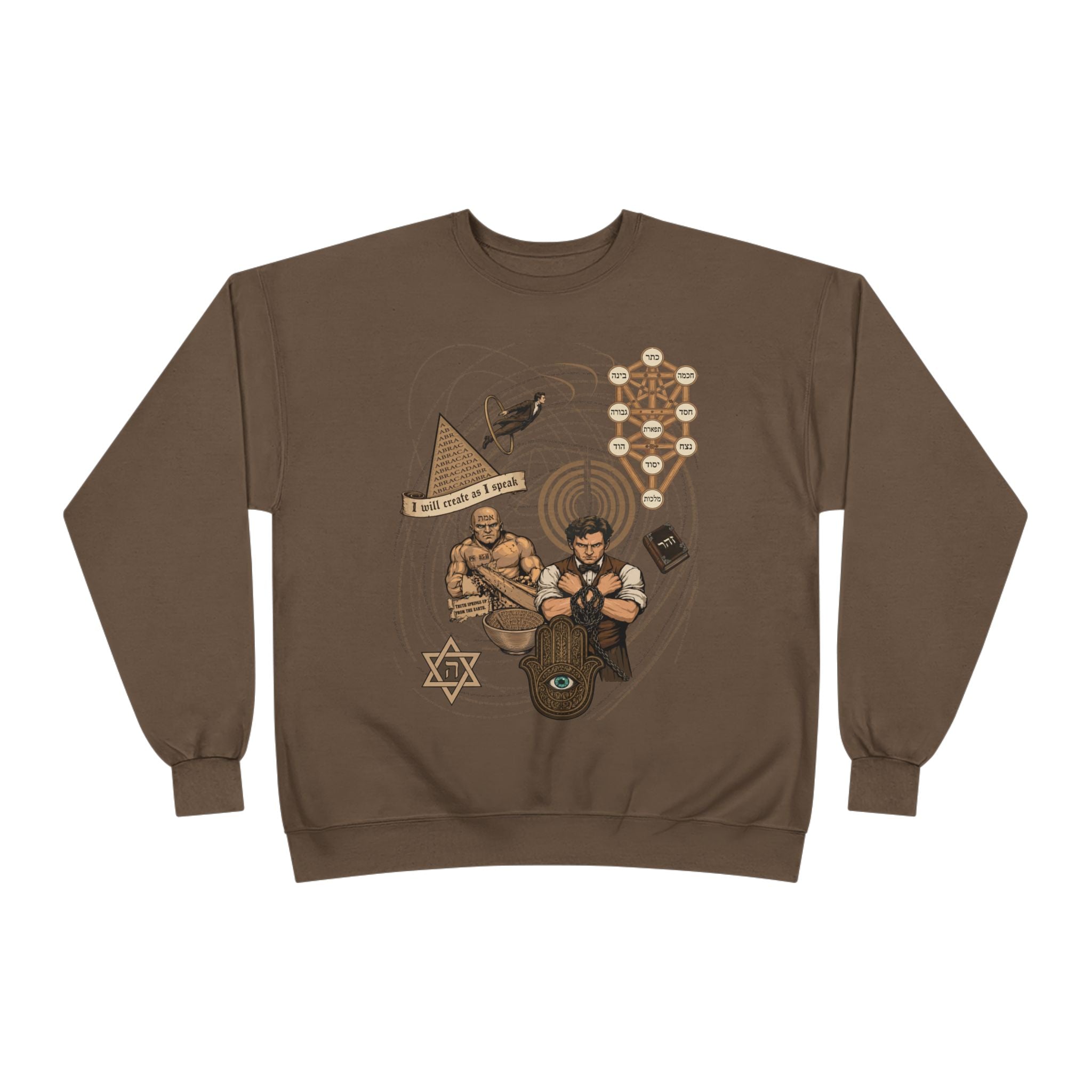Jewish Magic and Mysticism - an Ode to Creation Crewneck Sweatshirt