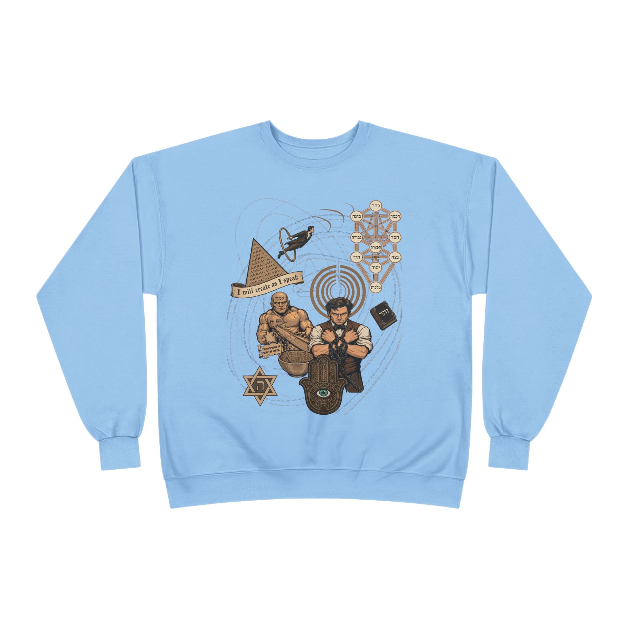 Jewish Magic and Mysticism - an Ode to Creation Crewneck Sweatshirt