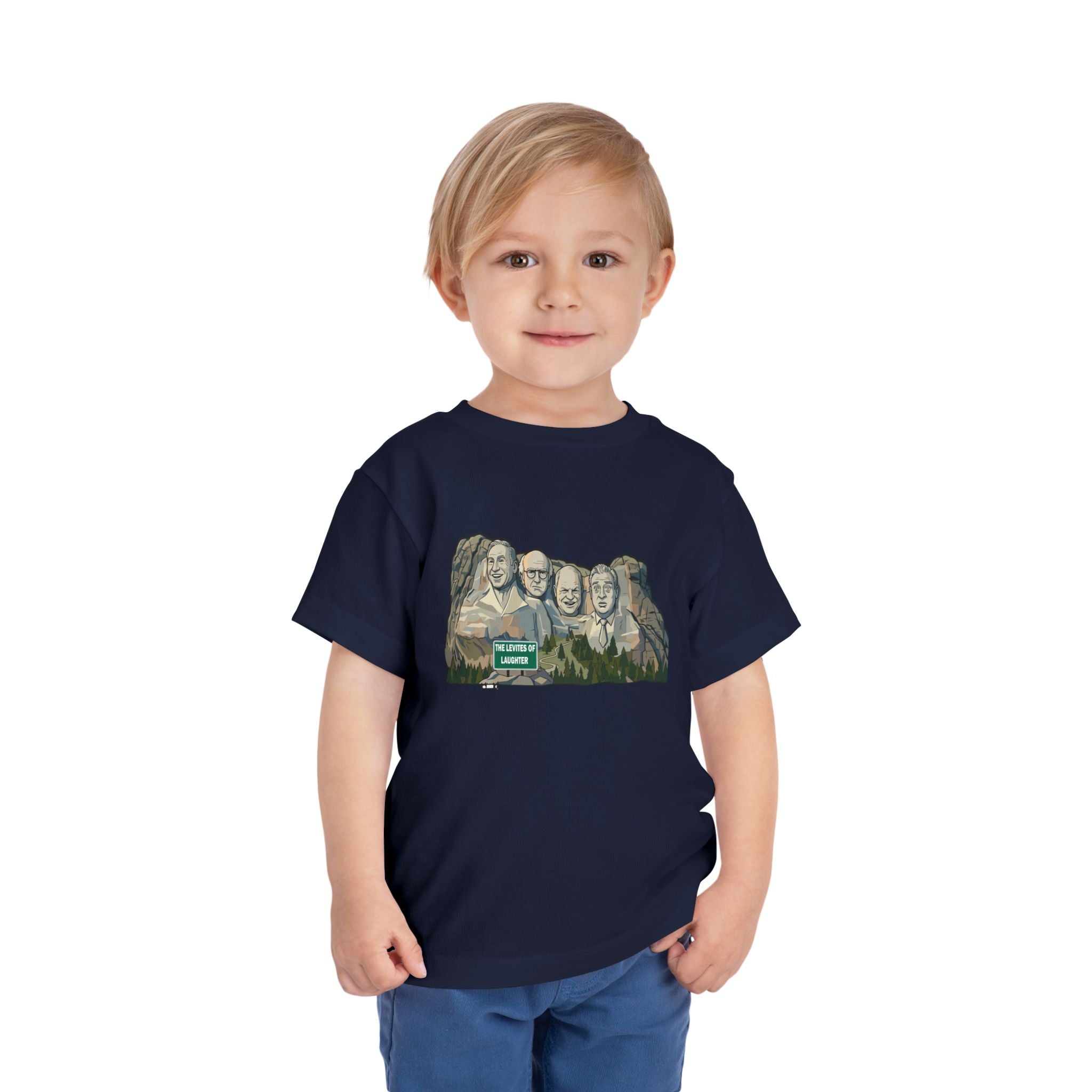 Toddler Tee — Mount Rushmore Family Faces Graphic