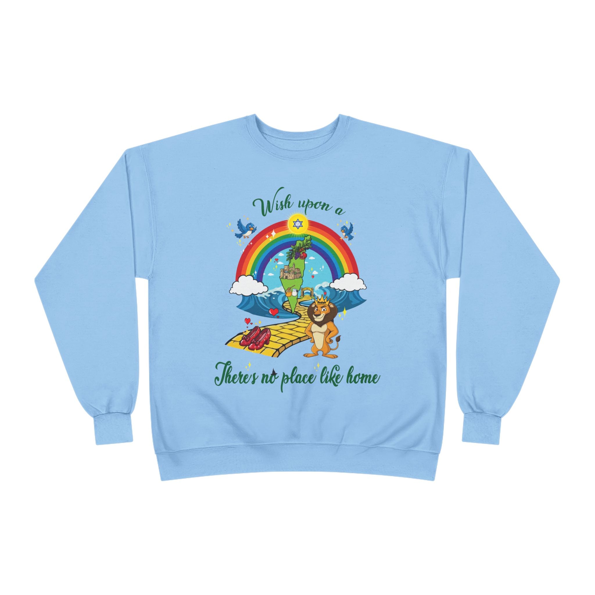 Zion Over the Rainbow Crewneck Sweatshirt