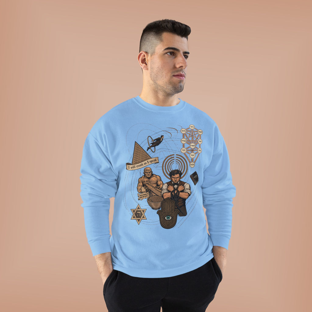 Jewish Magic and Mysticism - an Ode to Creation Crewneck Sweatshirt