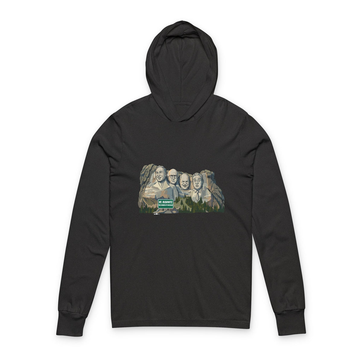Mount Rushwitz - The Levites of Laughter Unisex Hooded Long Sleeve Tee