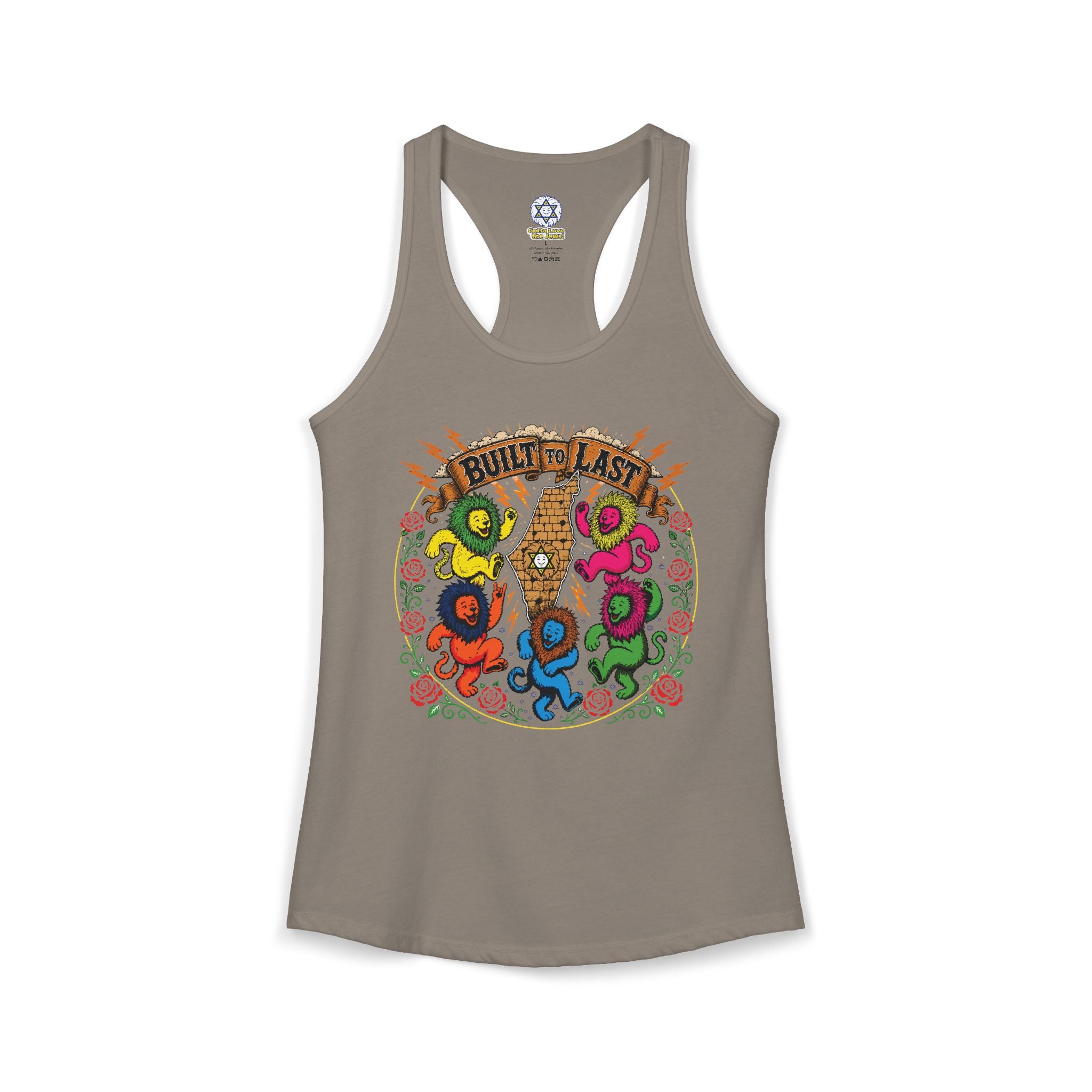 Grateful Israel- Built to Last Women's Ideal Racerback Tank