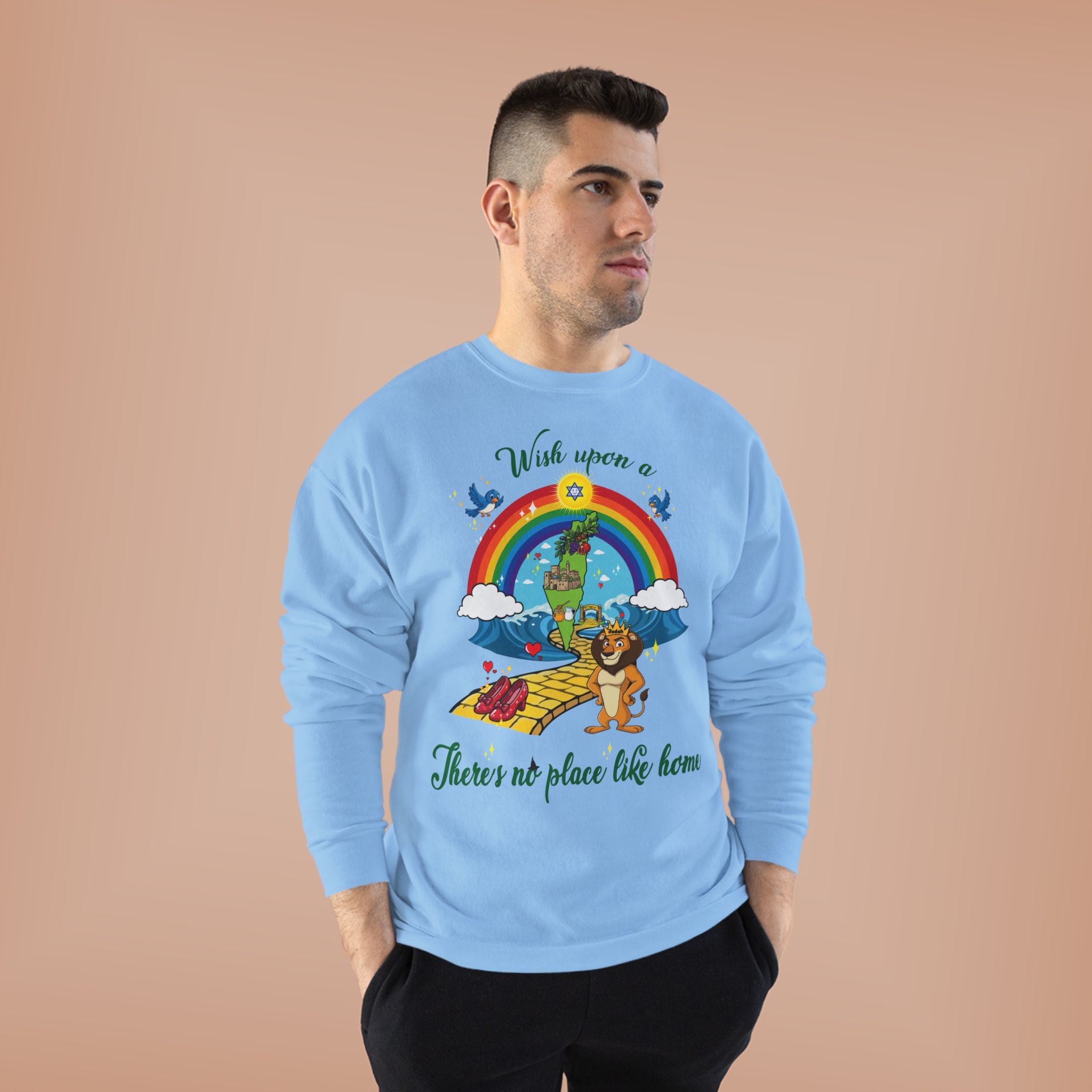 Zion Over the Rainbow Crewneck Sweatshirt