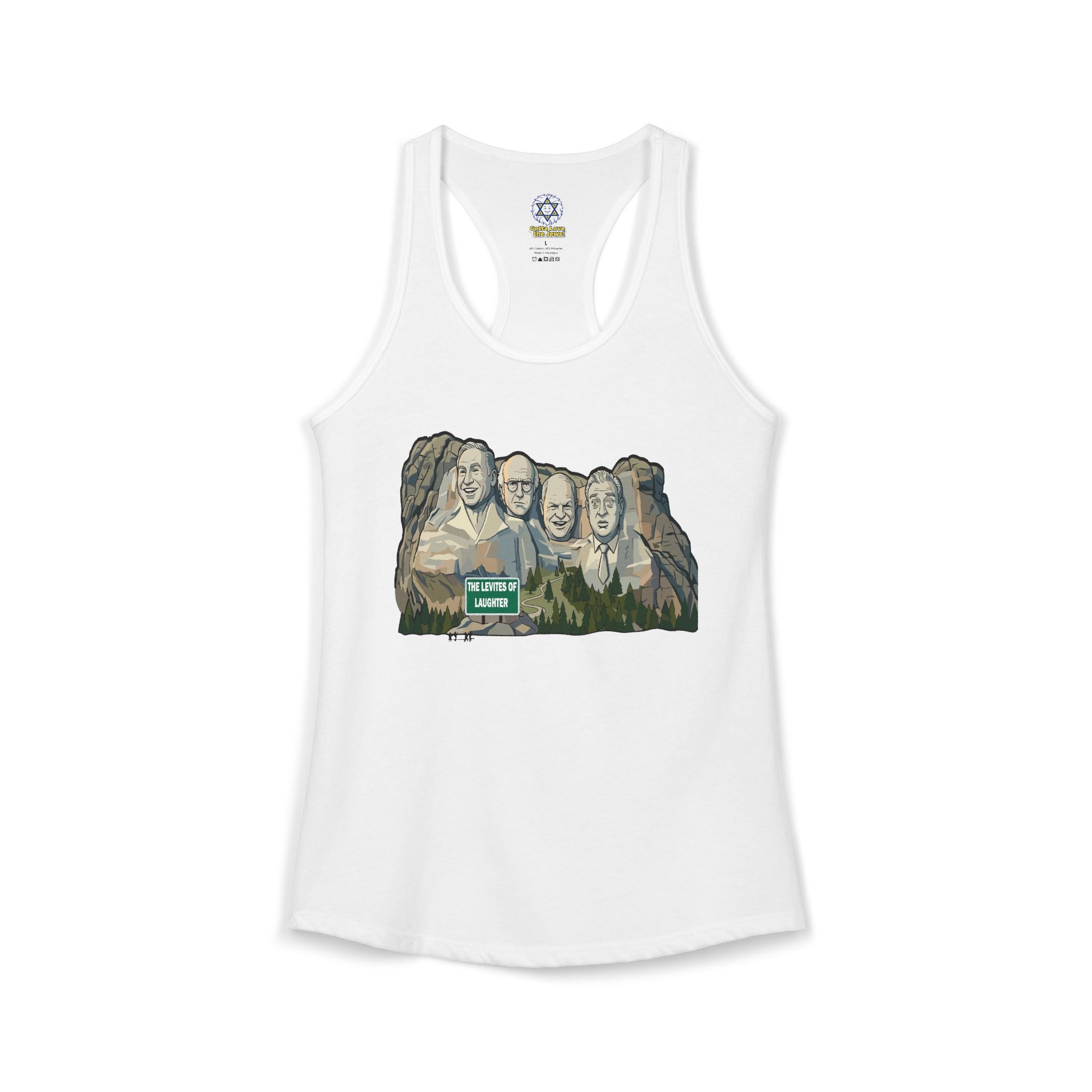The Levites of Laughter Racerback top
