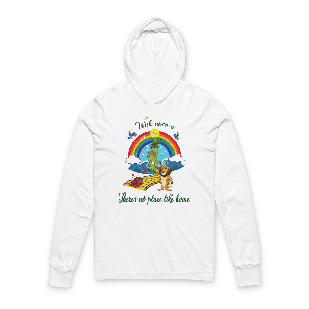 Zion Over the Rainbow Unisex Hooded Long Sleeve Tee