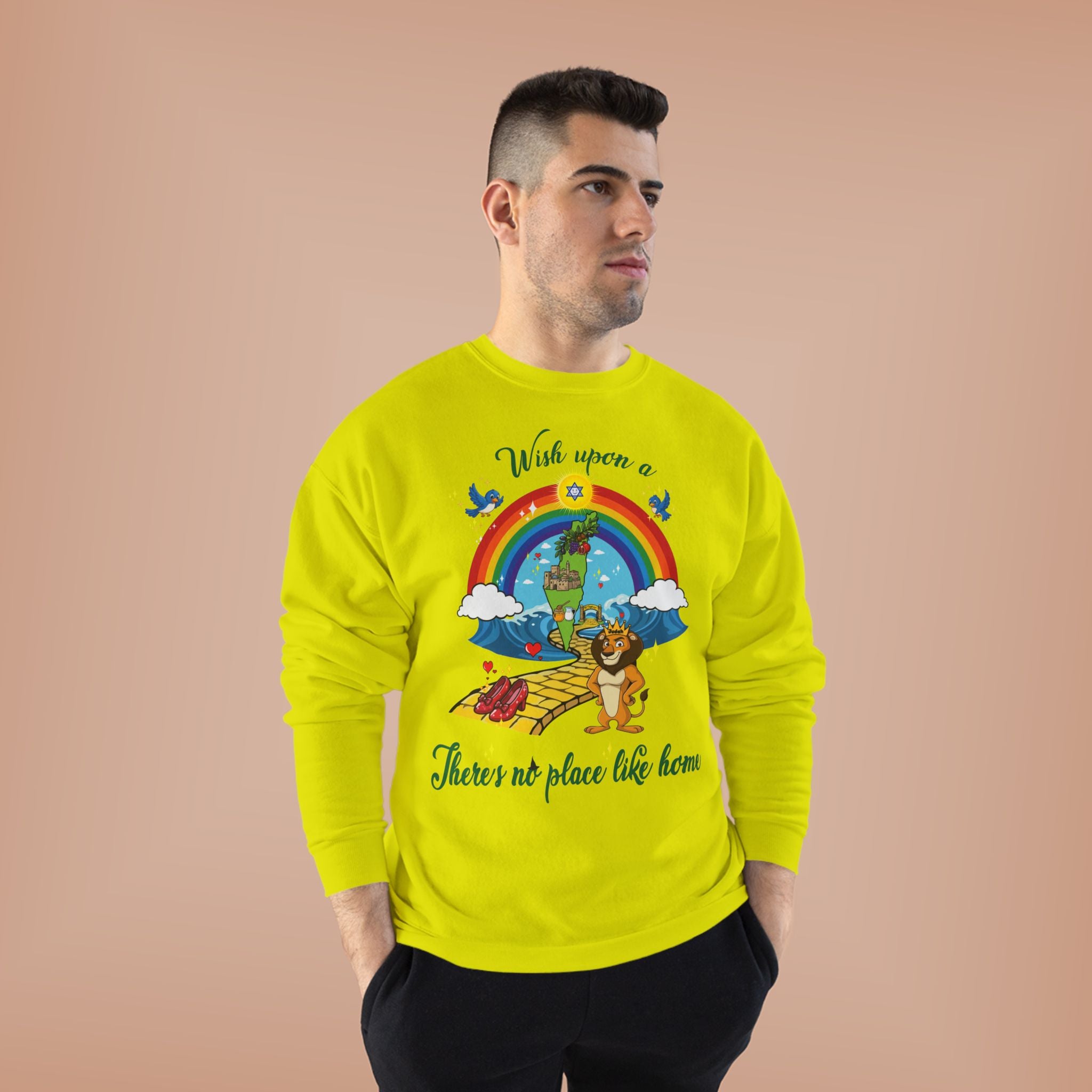 Zion Over the Rainbow Crewneck Sweatshirt
