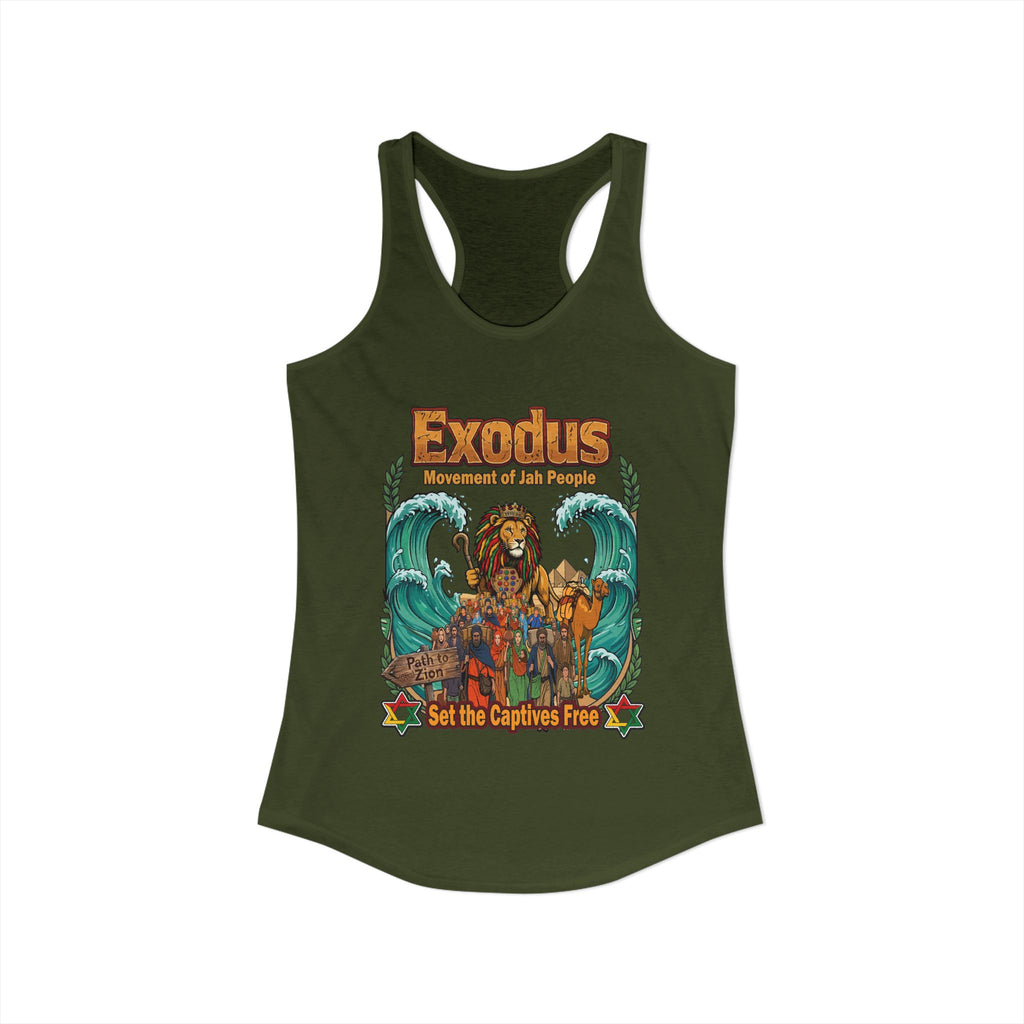 Exodus — Jewish Roots Rock Reggae Women Racerback