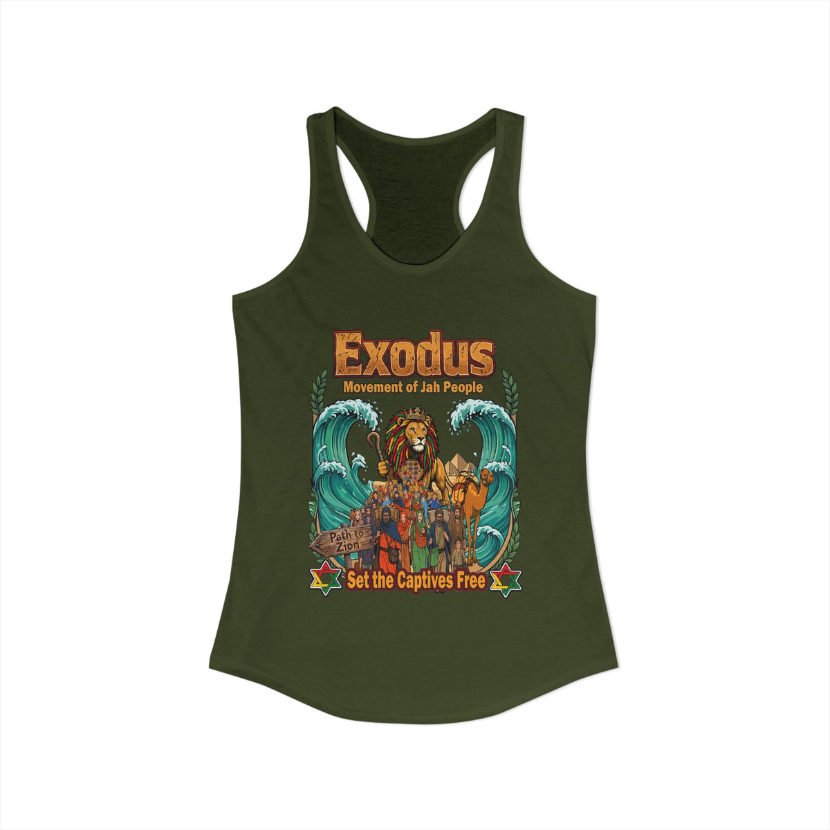 Exodus — Jewish Roots Rock Reggae Women Racerback