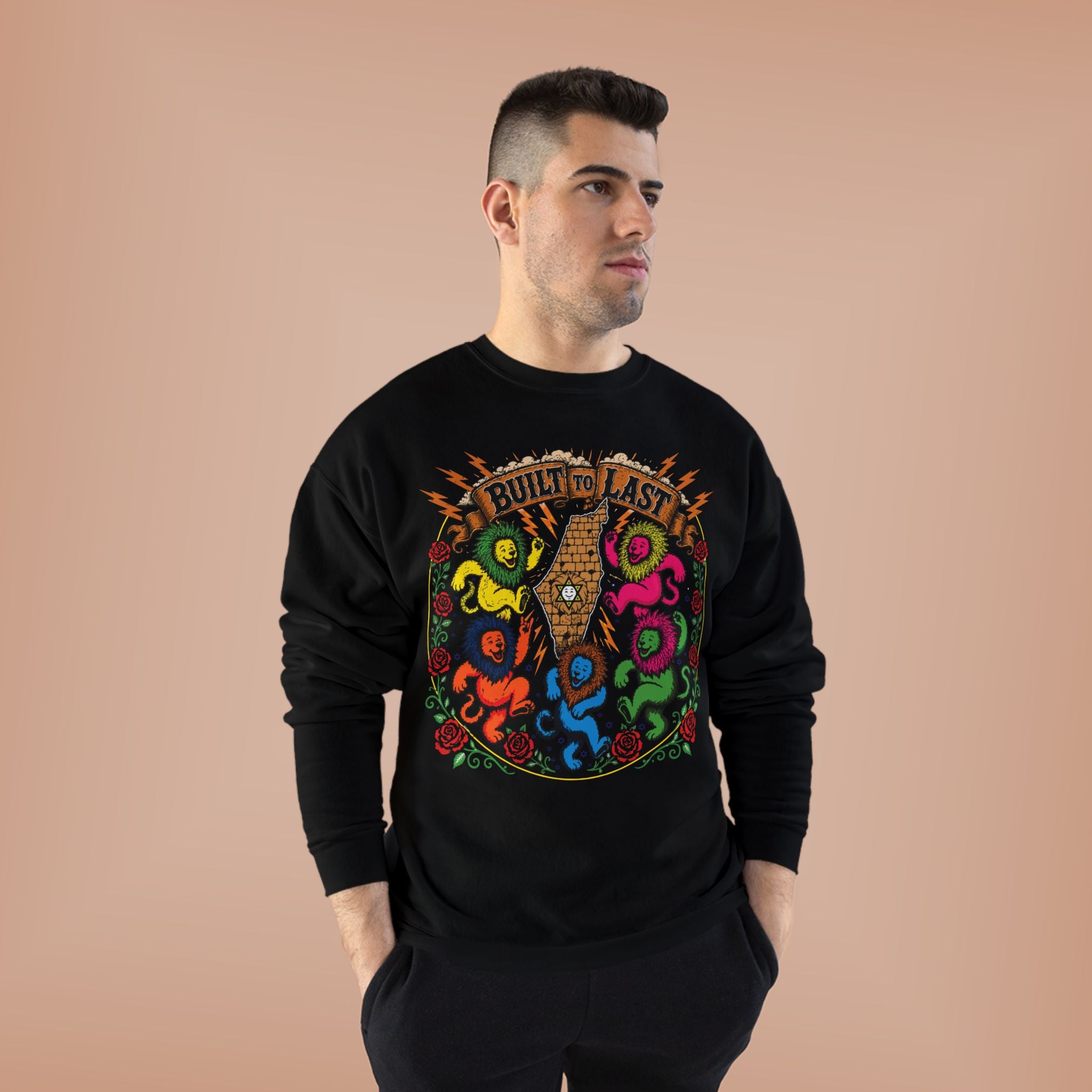 Grateful Israel - Built to Last - Crewneck Sweatshirt