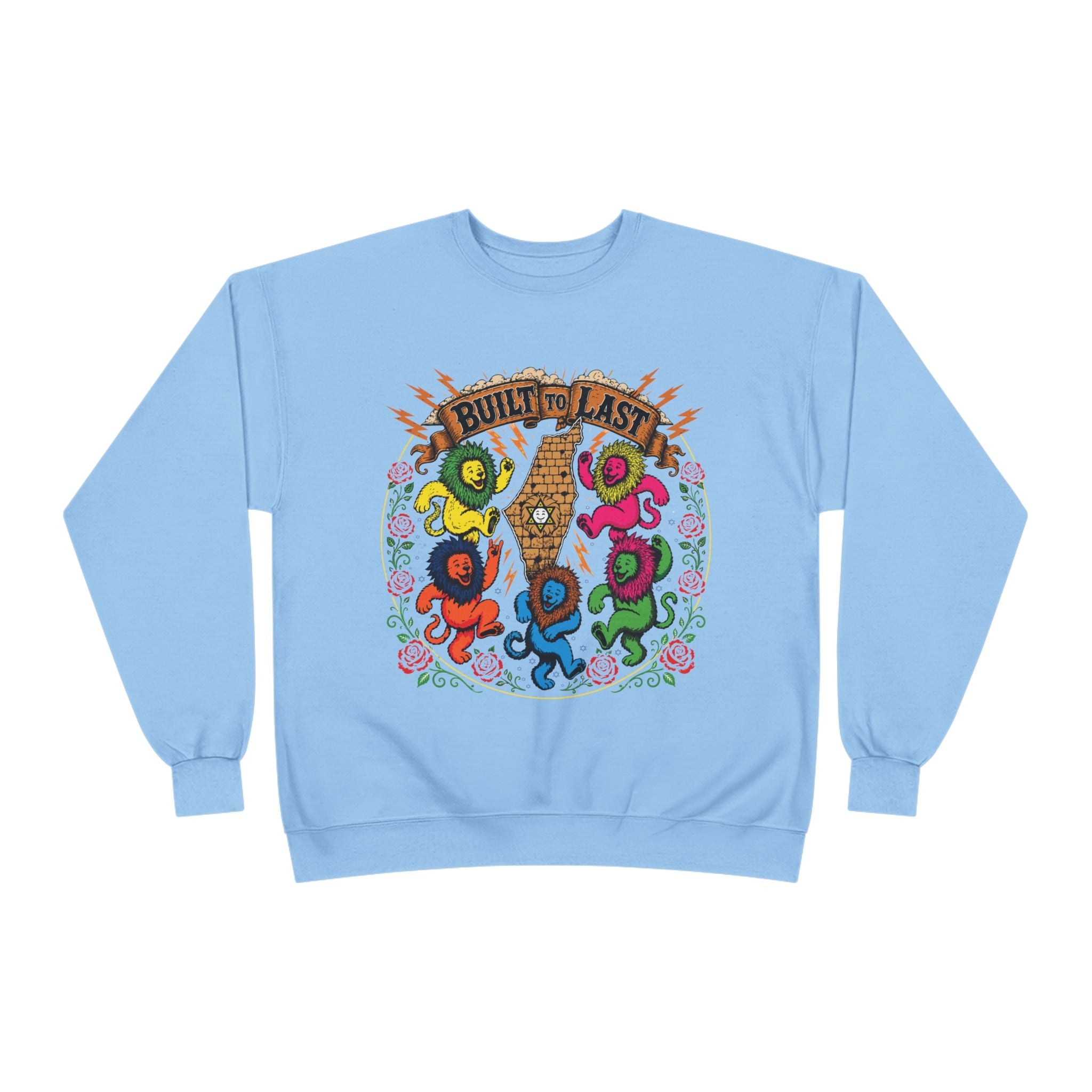 Grateful Israel - Built to Last - Crewneck Sweatshirt