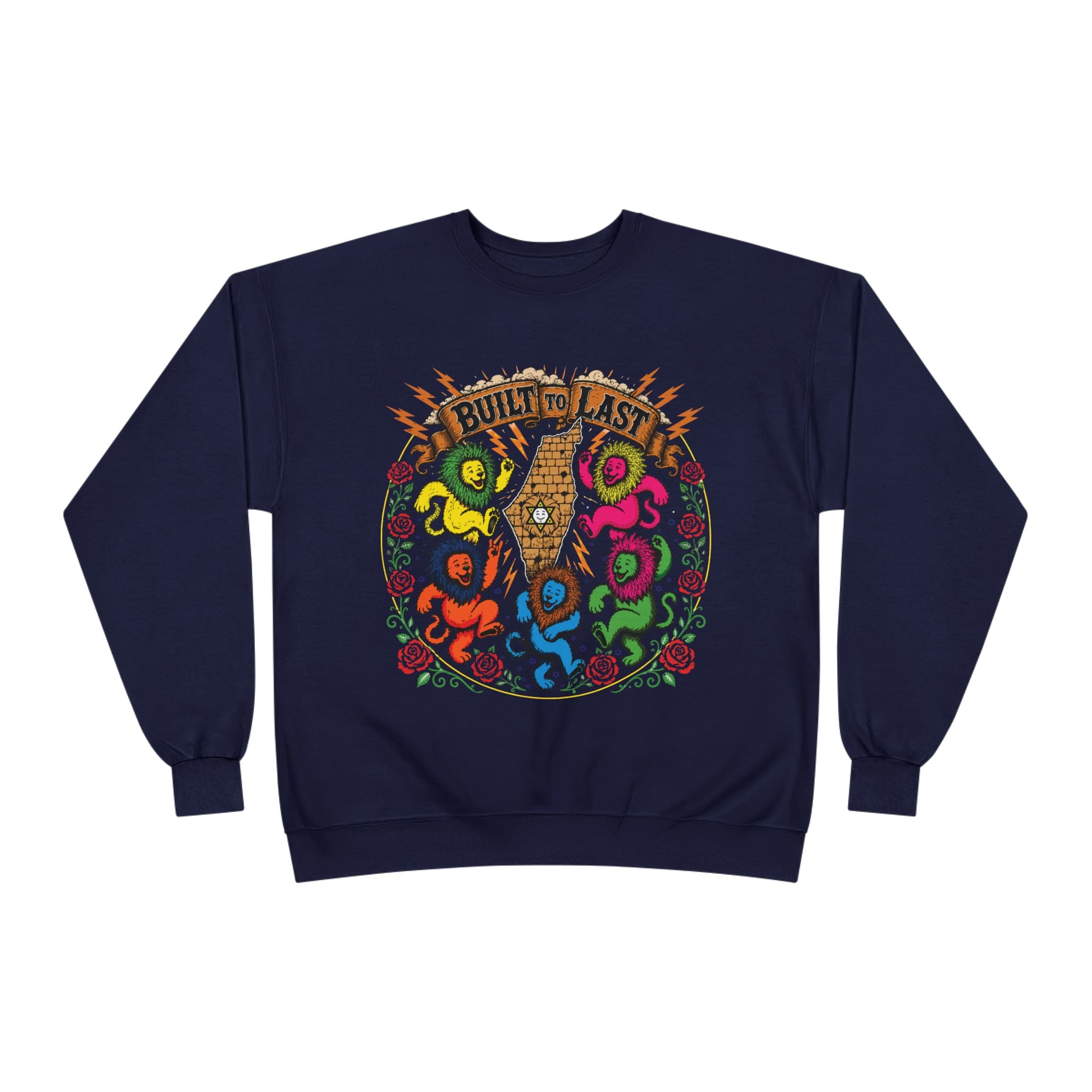 Grateful Israel - Built to Last - Crewneck Sweatshirt