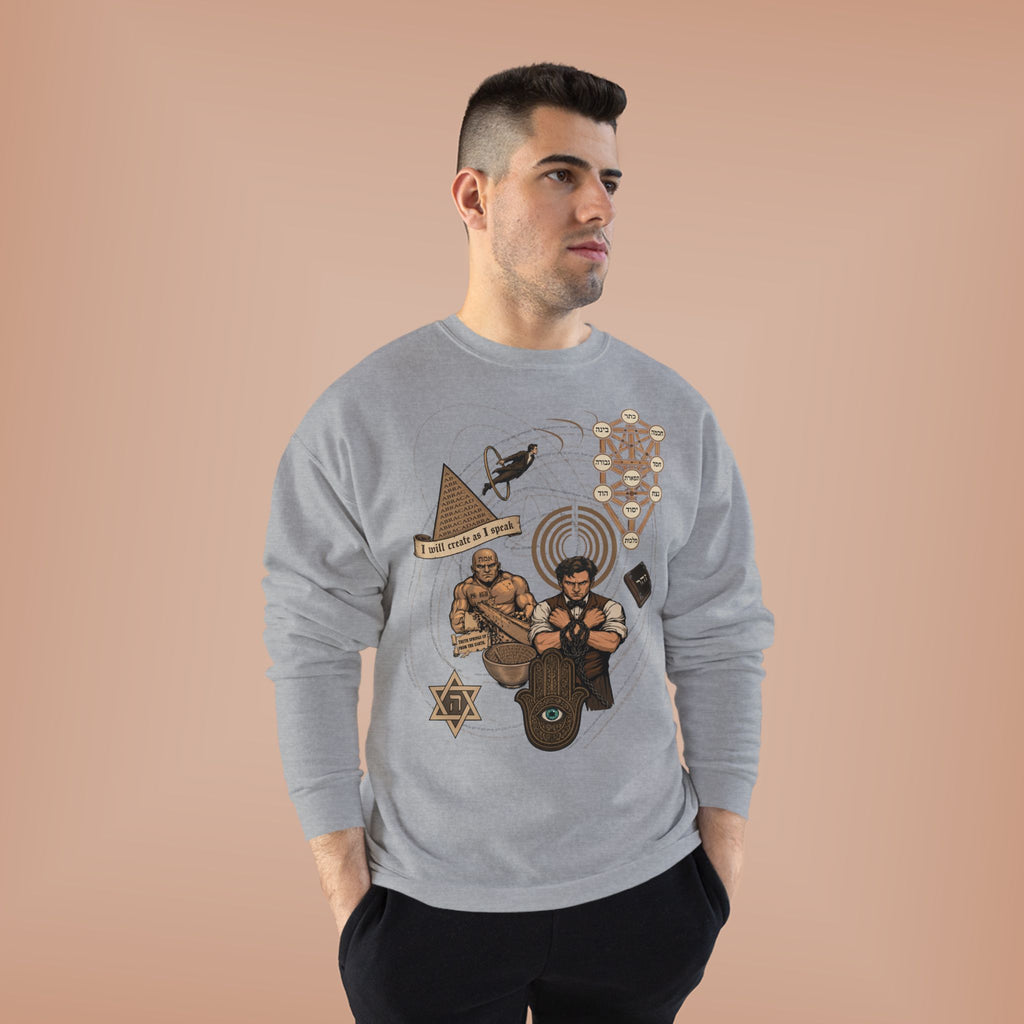 Jewish Magic and Mysticism - an Ode to Creation Crewneck Sweatshirt