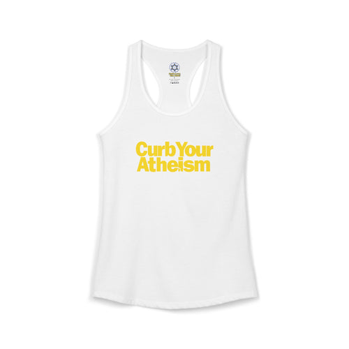 Curb your Atheism Women's Ideal Racerback Tank