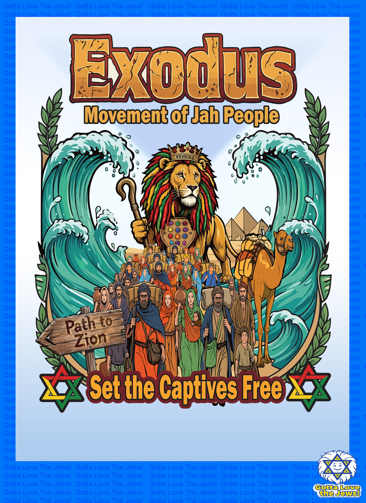 Exodus — Jewish Roots Rock Reggae T-shirt